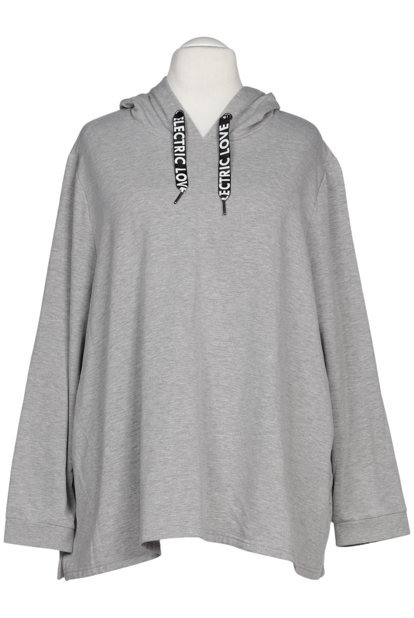 

Ulla Popken Damen Kapuzenpullover, grau, Gr. 62