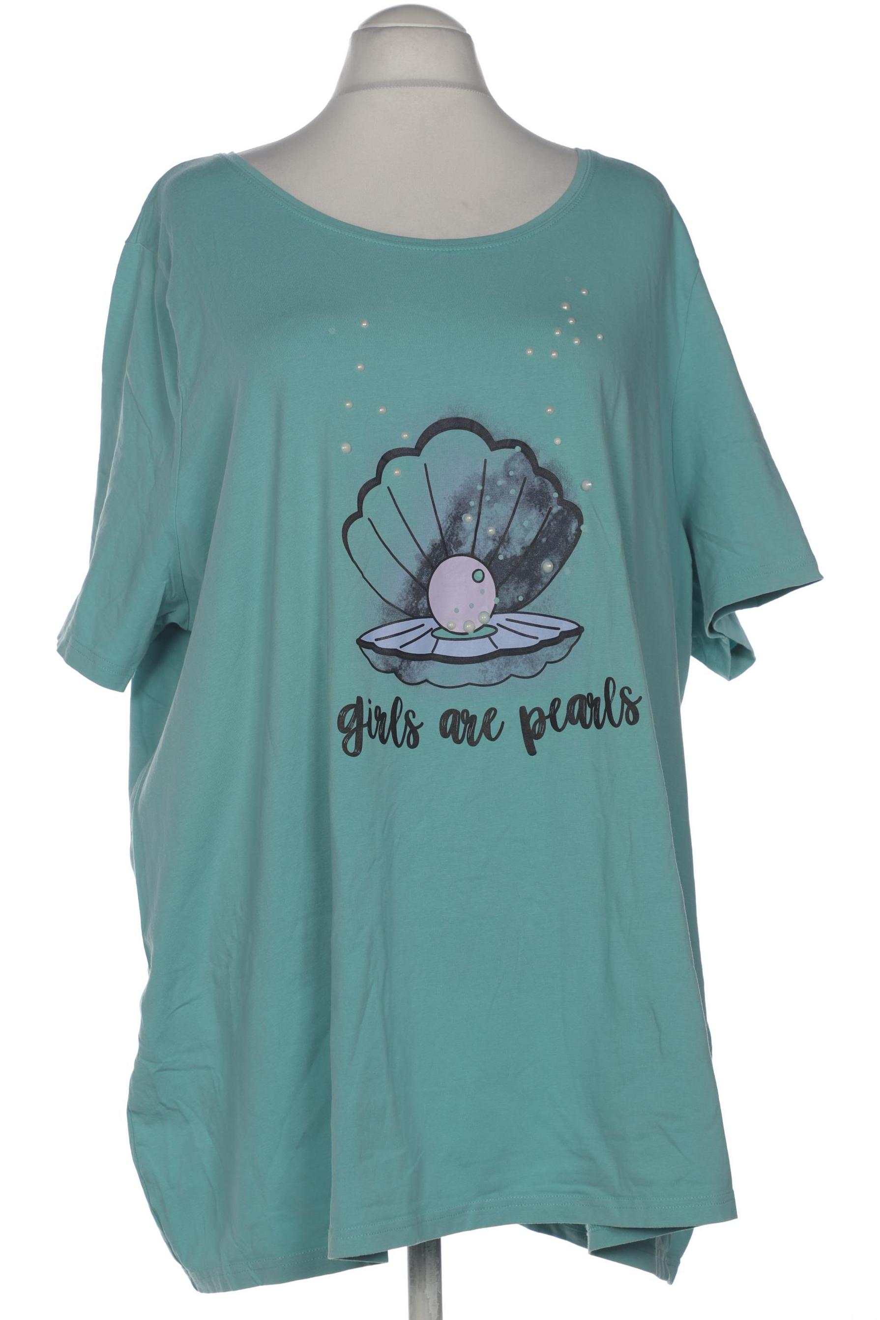 

Ulla Popken Damen T-Shirt, türkis, Gr. 58