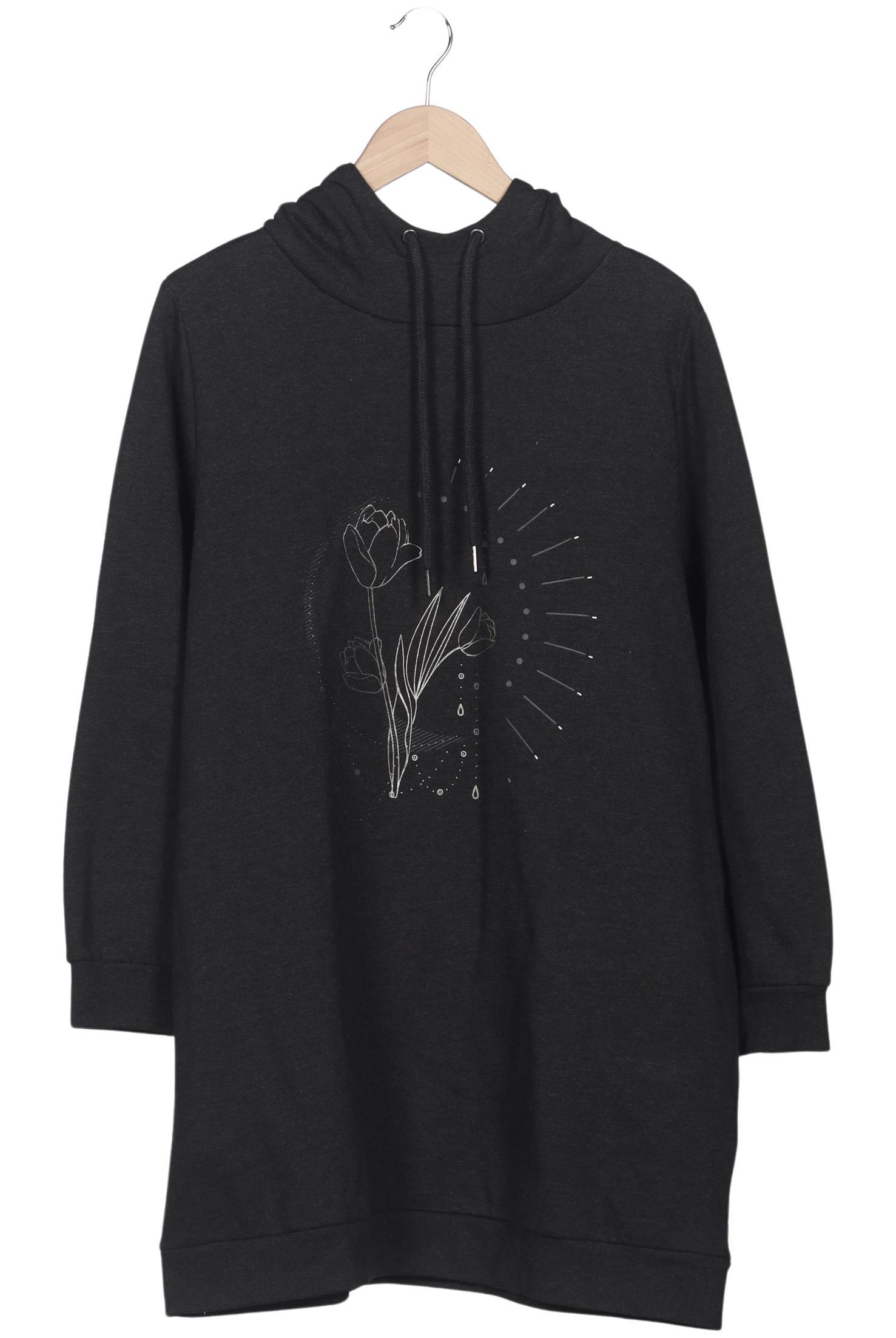 

Ulla Popken Damen Kapuzenpullover, grau, Gr. 46