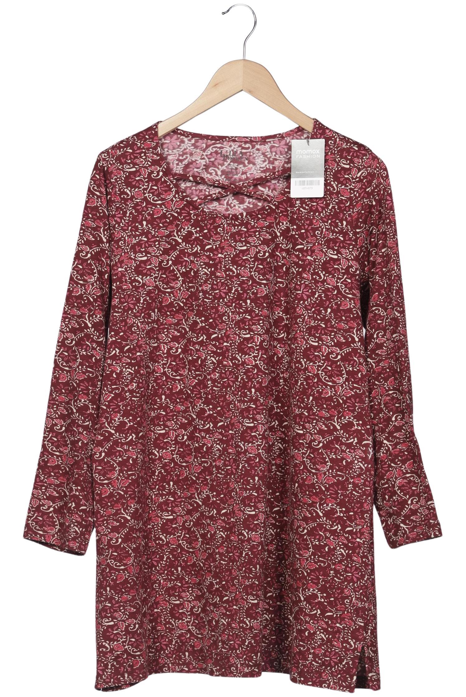 

Ulla Popken Damen Langarmshirt, bordeaux, Gr. 42