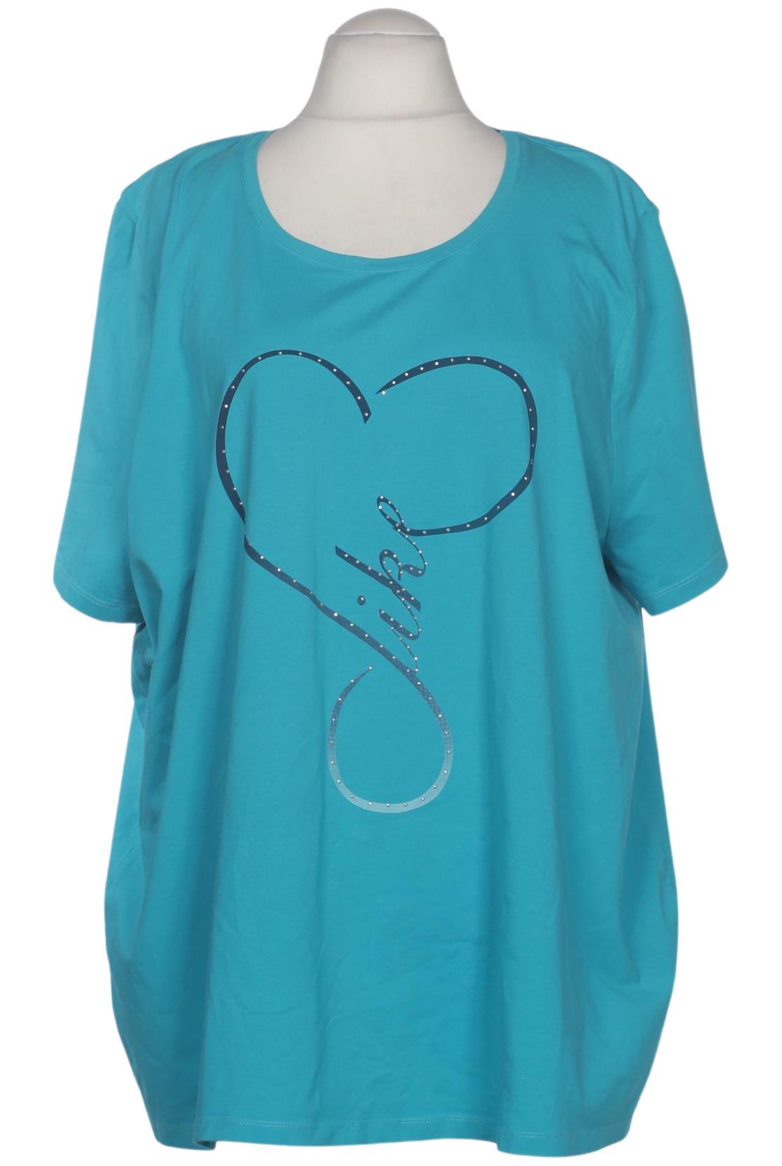 

Ulla Popken Damen T-Shirt, blau, Gr. 58