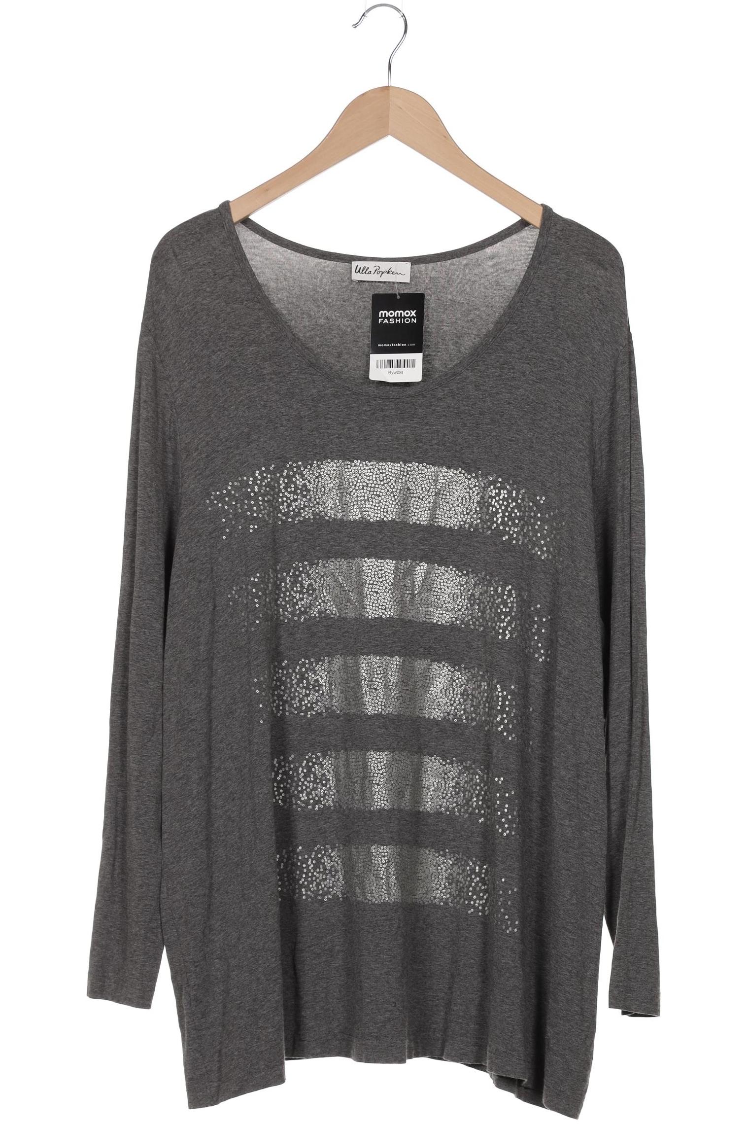 

Ulla Popken Damen Langarmshirt, grau, Gr. 50