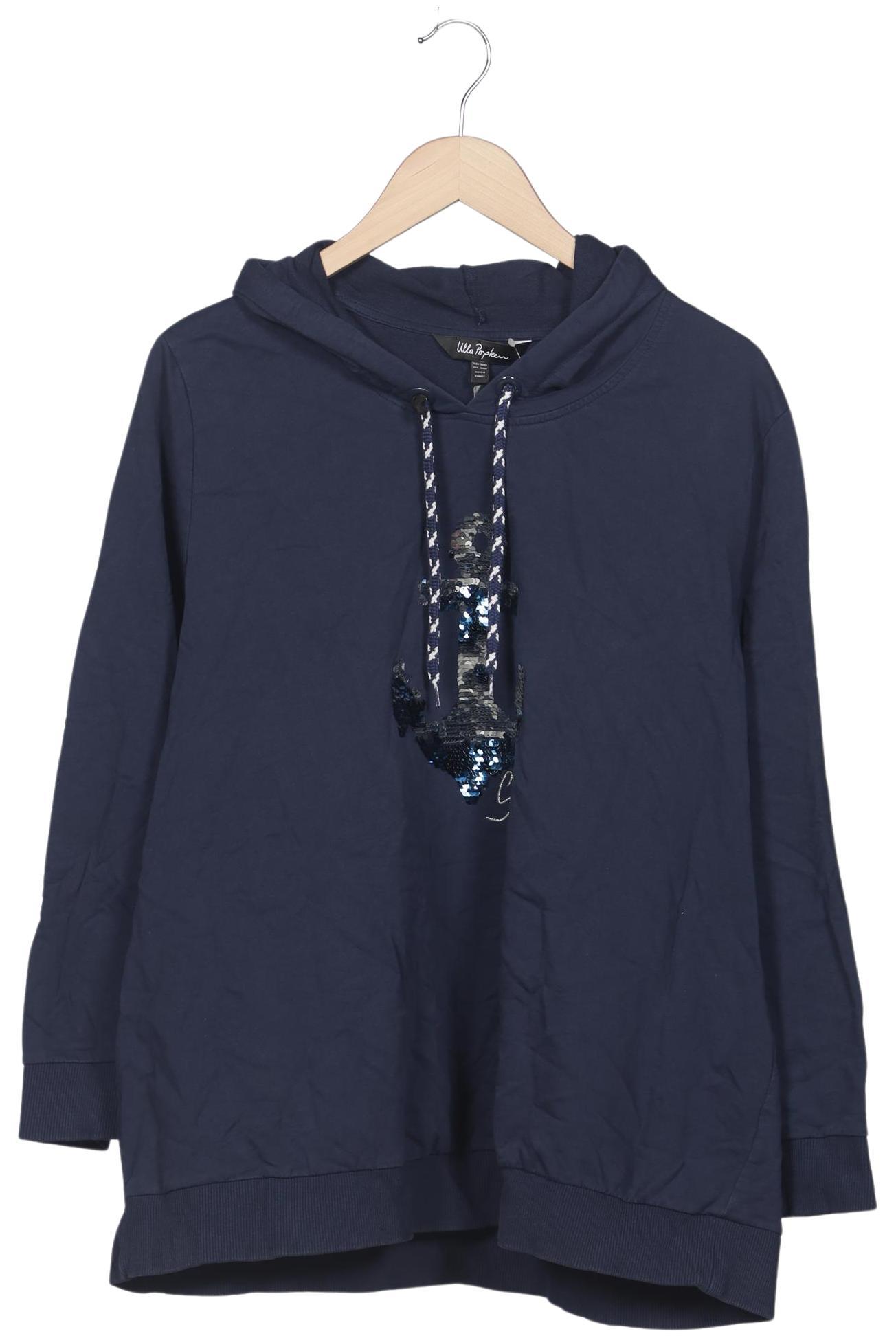

Ulla Popken Damen Kapuzenpullover, marineblau, Gr. 50