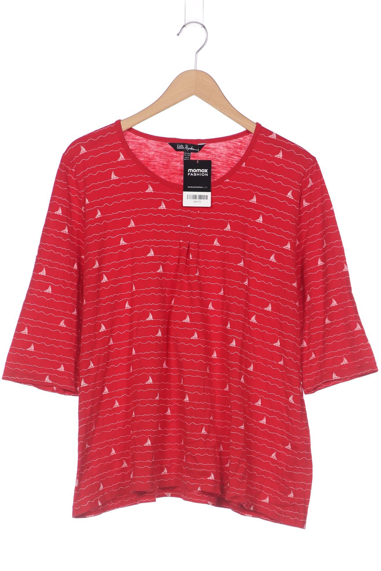 

Ulla Popken Damen Langarmshirt, rot, Gr. 46