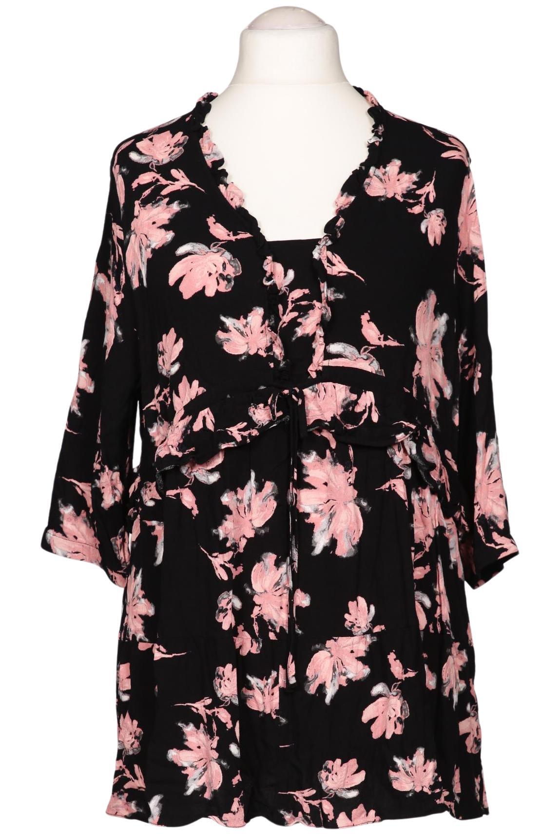 

Ulla Popken Damen Bluse, schwarz, Gr. 46