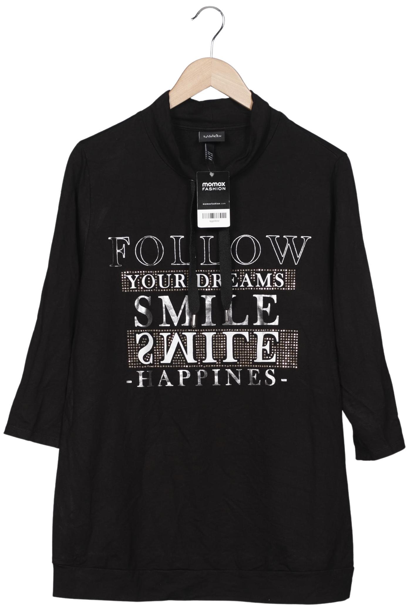 

Ulla Popken Damen Sweatshirt, schwarz, Gr. 42