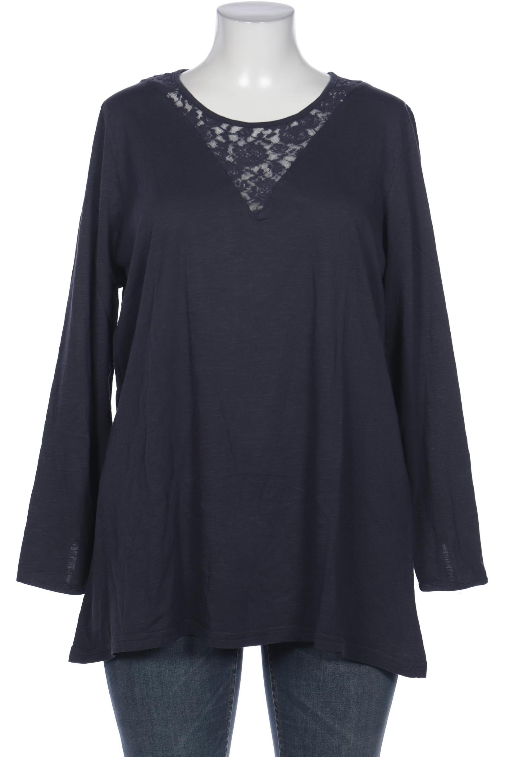 

Ulla Popken Damen Langarmshirt, marineblau, Gr. 46