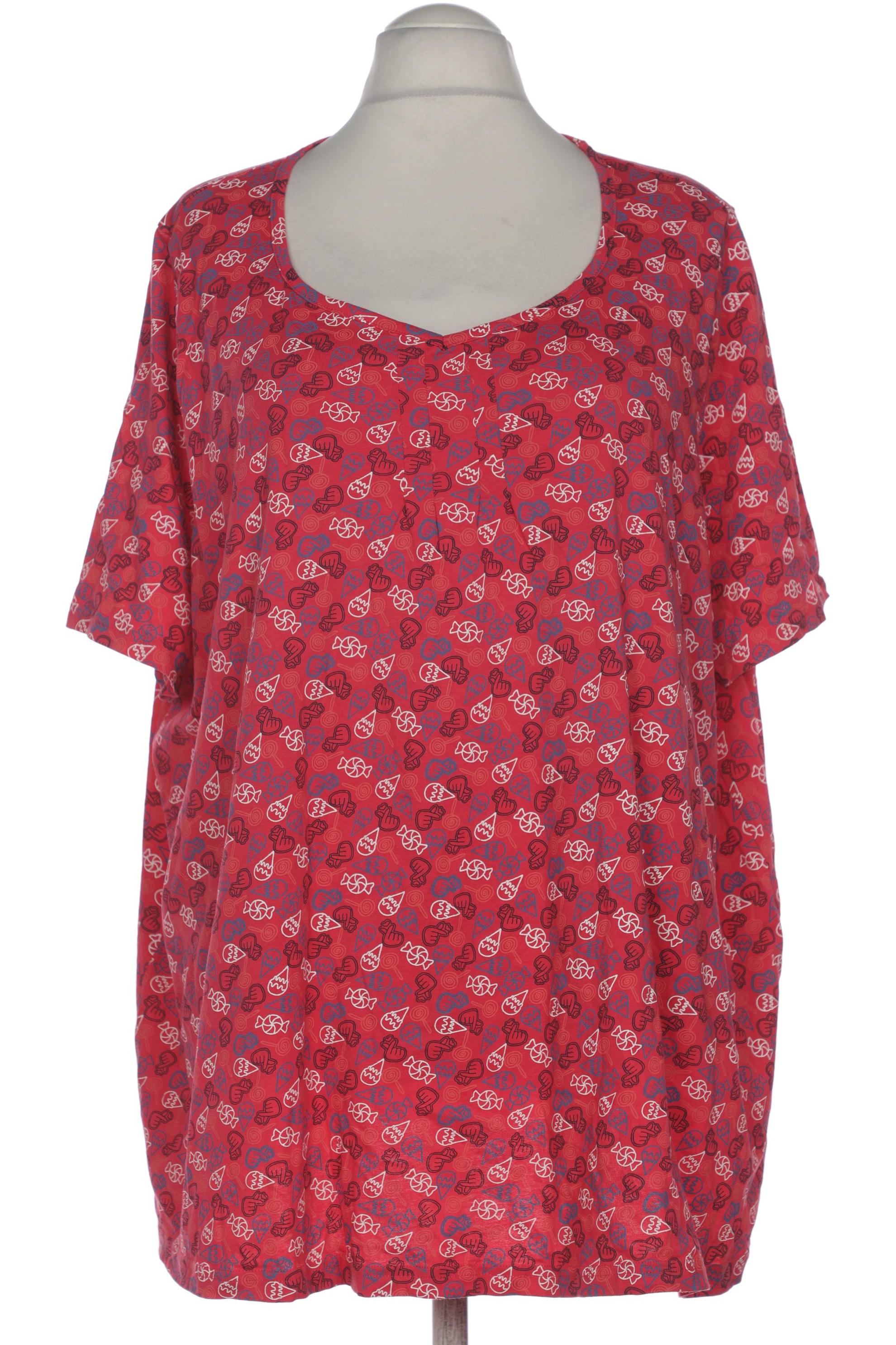 

Ulla Popken Damen T-Shirt, rot, Gr. 54