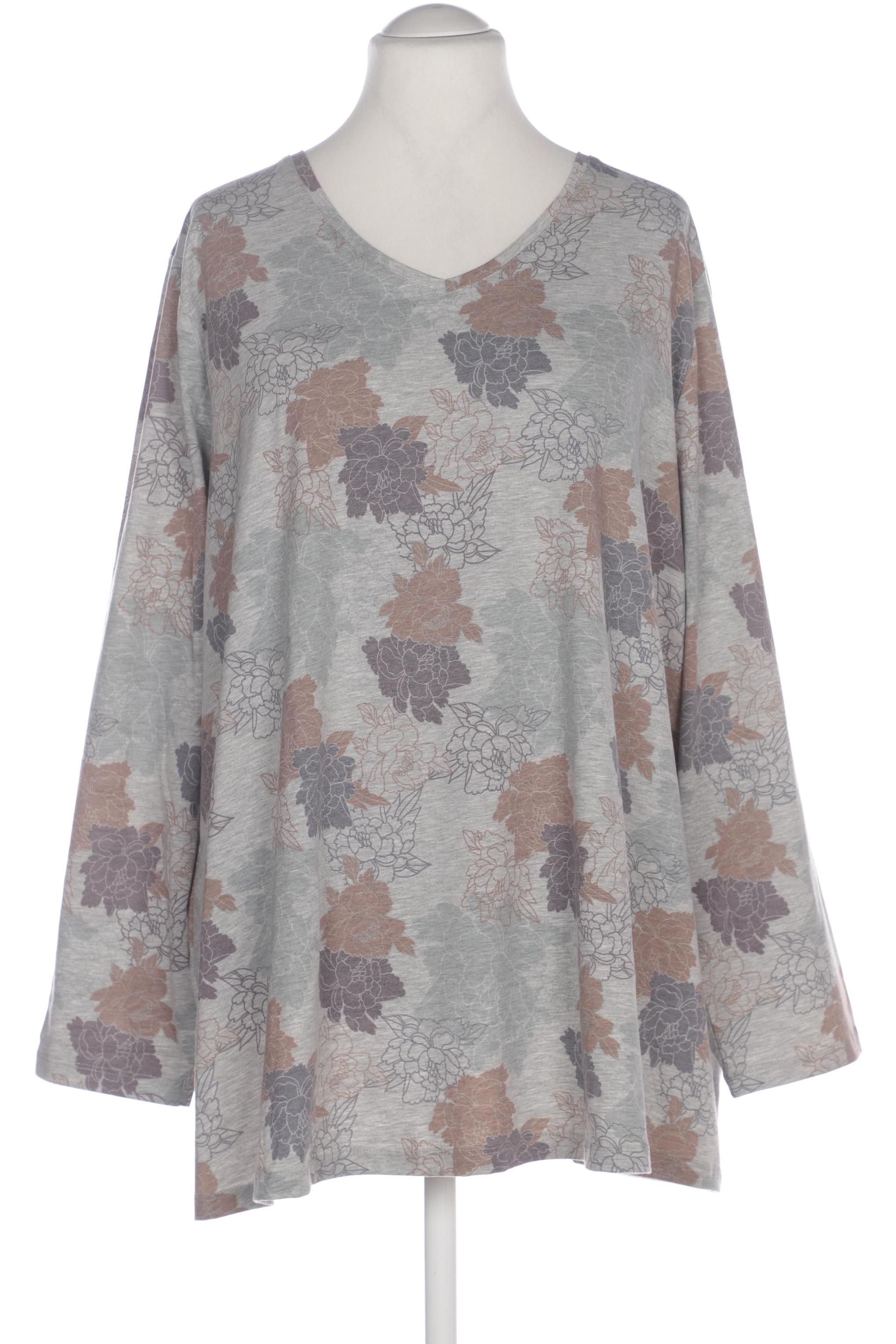 

Ulla Popken Damen Langarmshirt, grau, Gr. 54