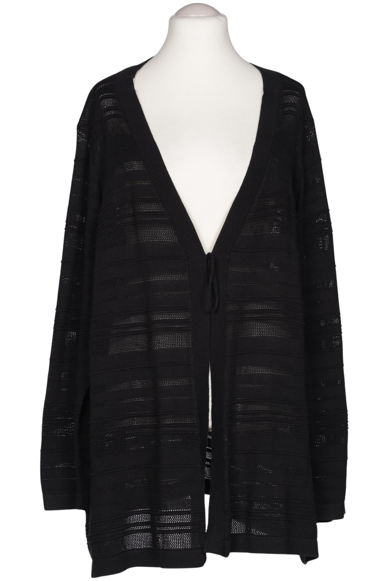 

Ulla Popken Damen Strickjacke, schwarz, Gr. 58