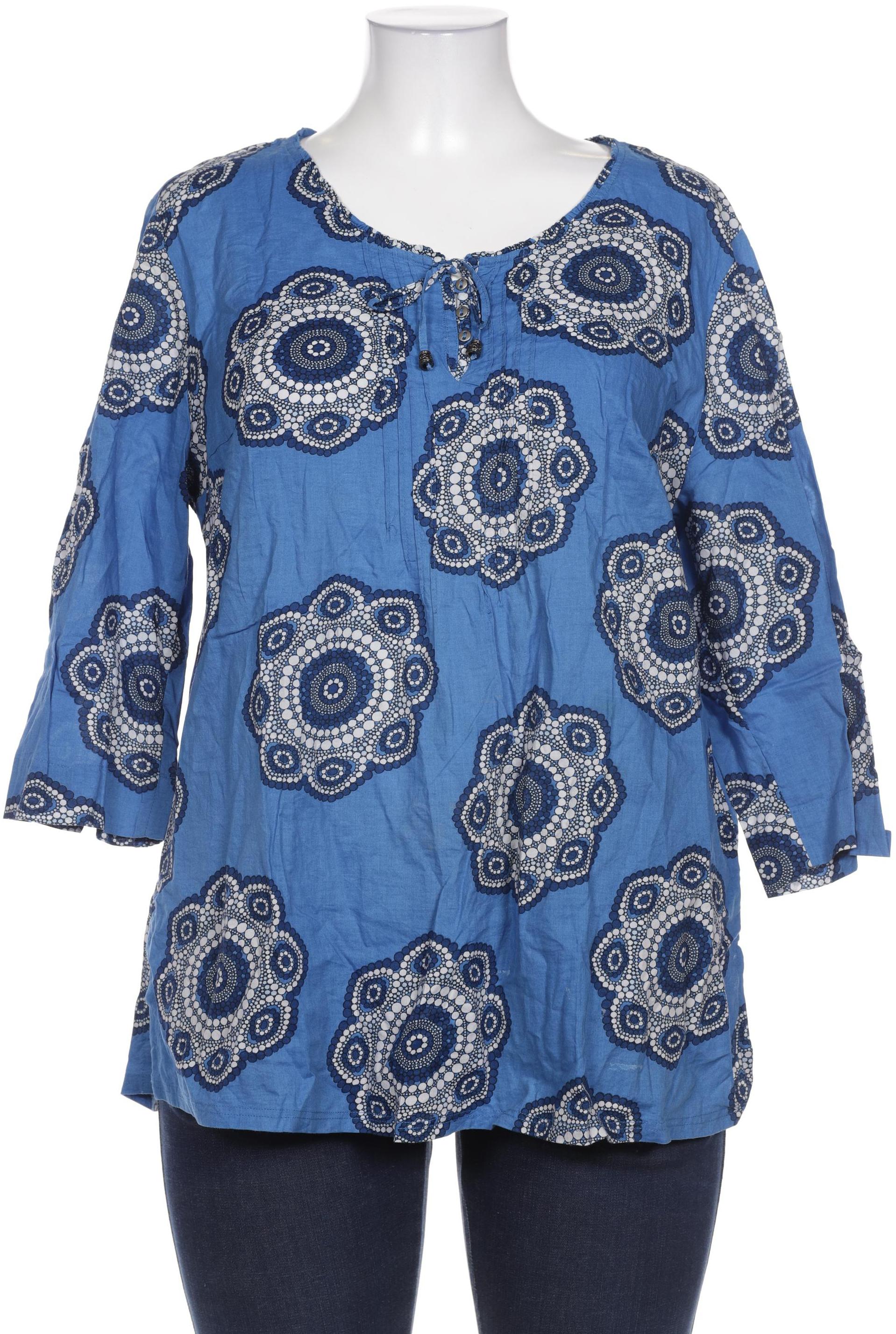 

Ulla Popken Damen Bluse, blau, Gr. 48