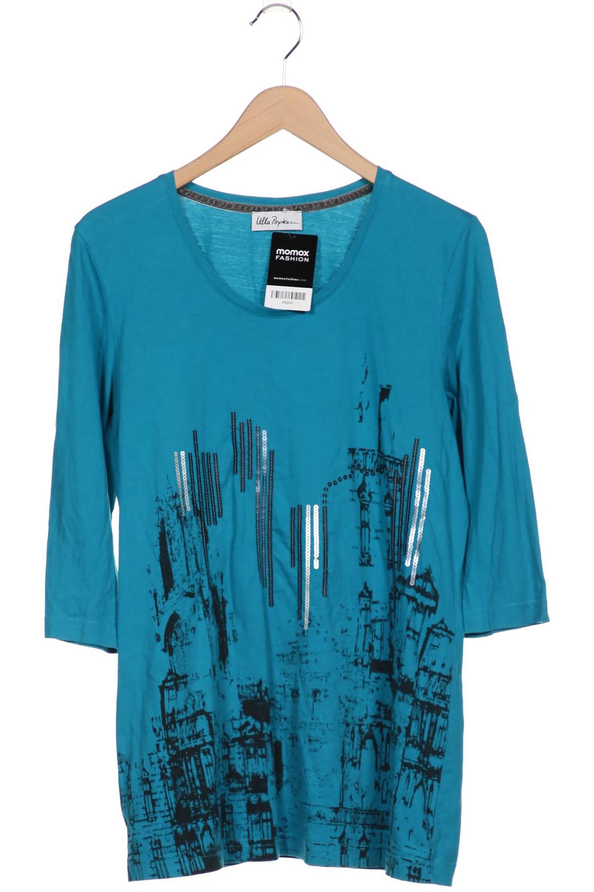 

Ulla Popken Damen Langarmshirt, blau, Gr. 46
