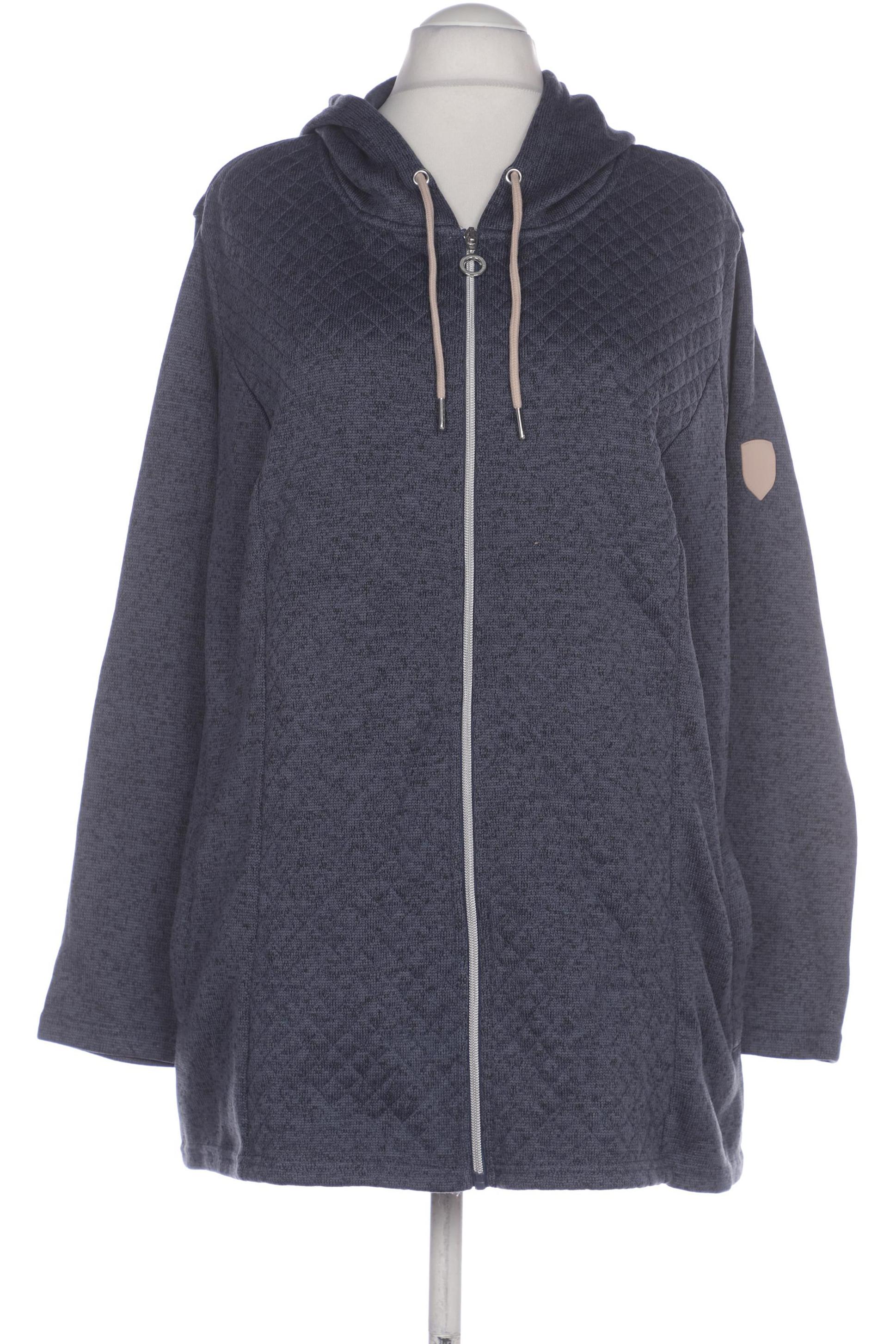 

Ulla Popken Damen Kapuzenpullover, blau, Gr. 54