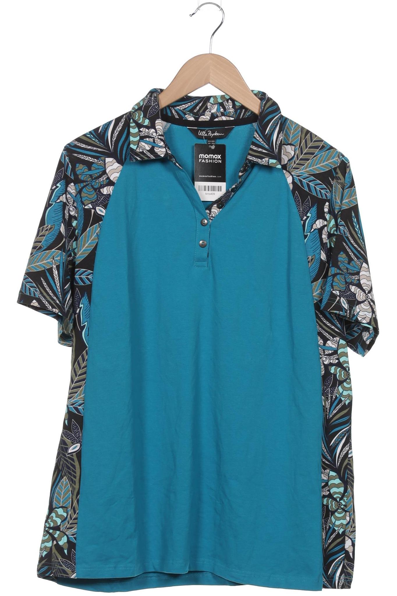 

Ulla Popken Damen Poloshirt, blau, Gr. 46