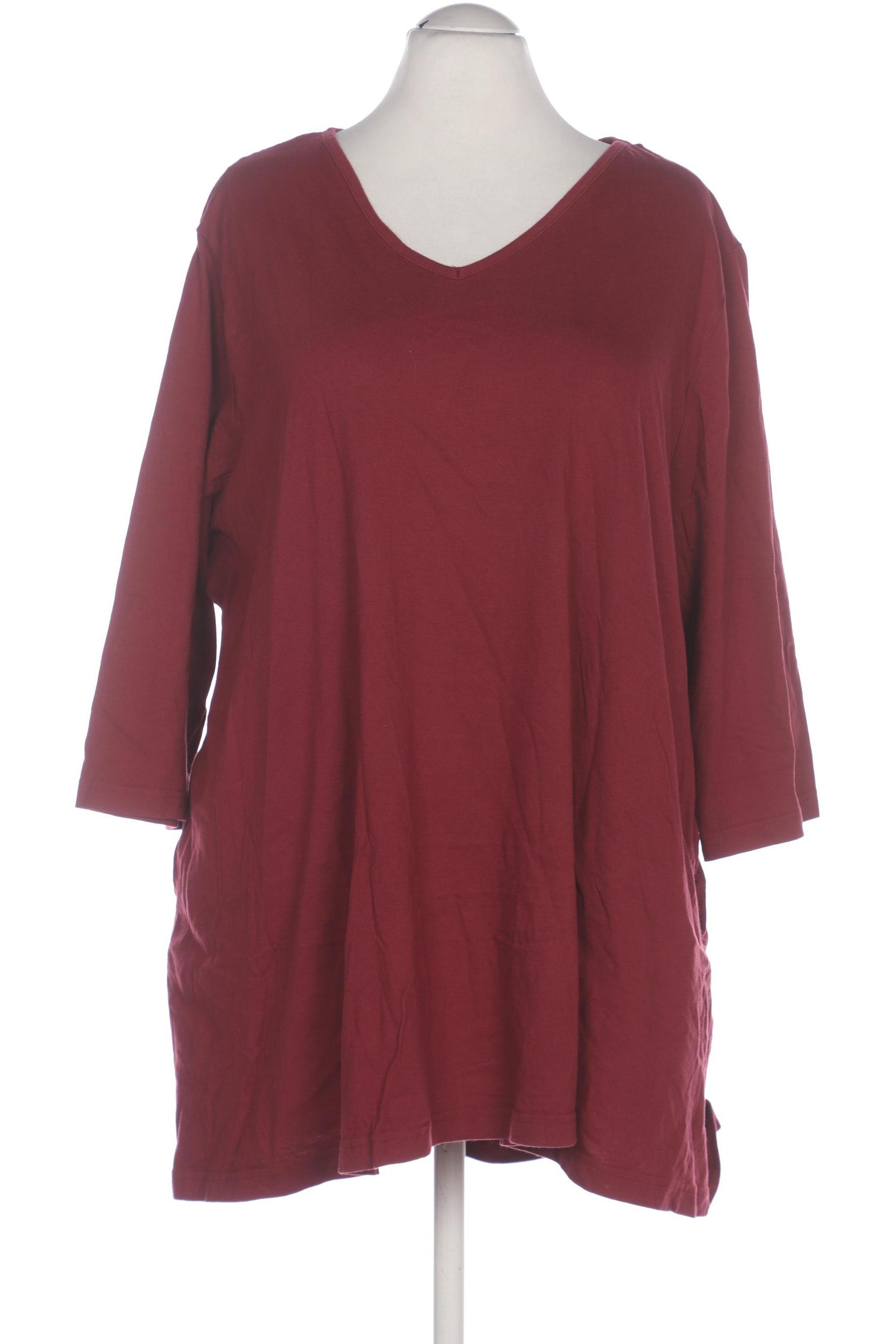 

Ulla Popken Damen Langarmshirt, bordeaux, Gr. 54