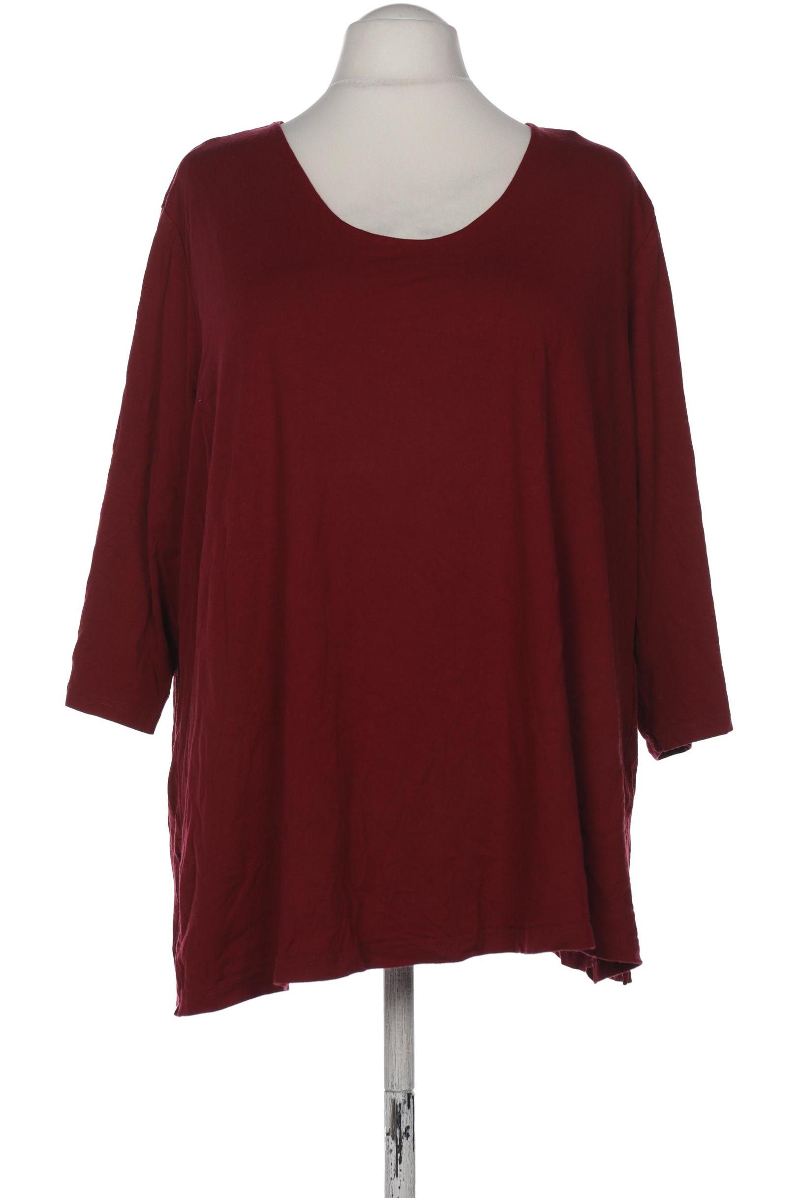 

Ulla Popken Damen Langarmshirt, bordeaux, Gr. 54