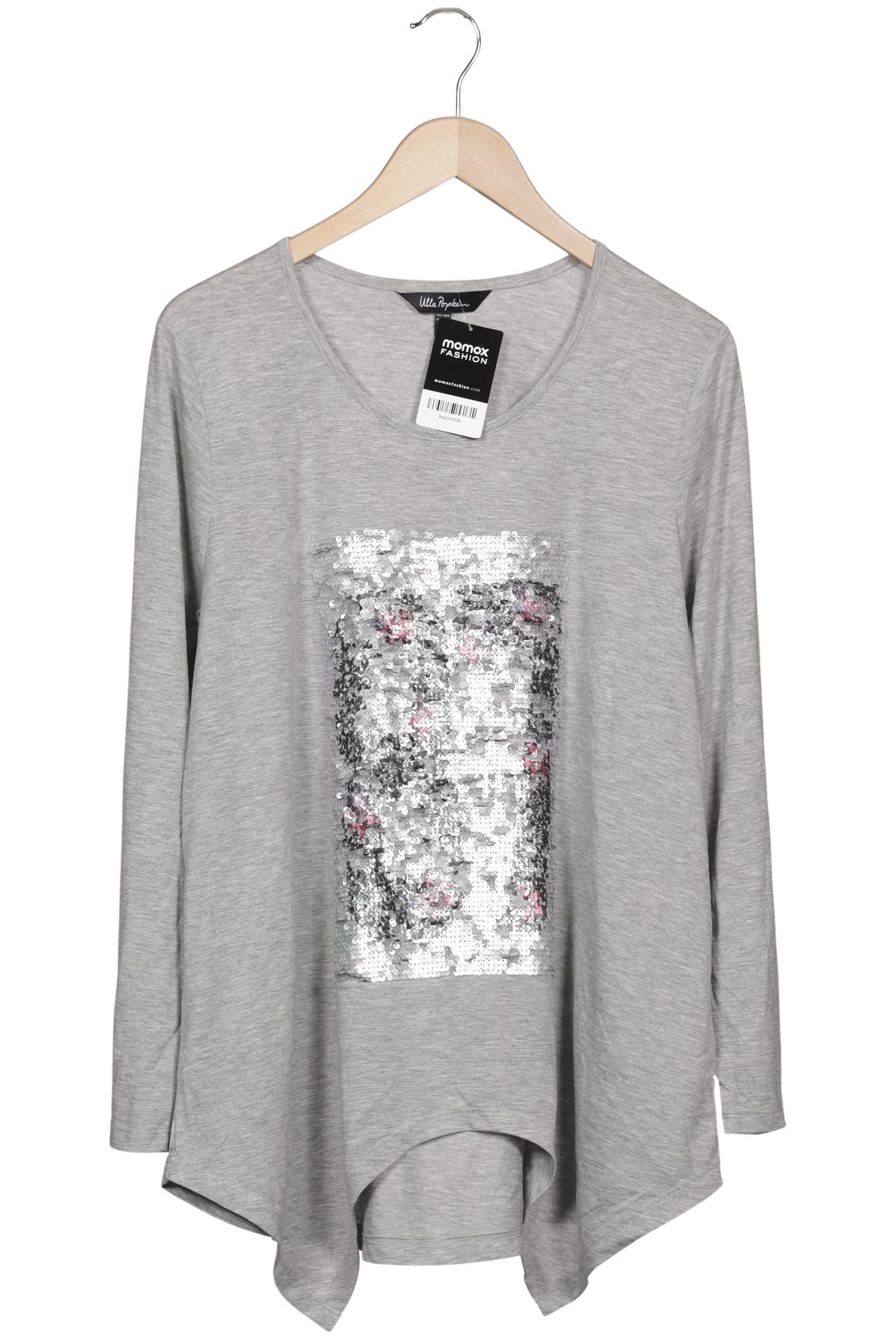 

Ulla Popken Damen Langarmshirt, grau, Gr. 46