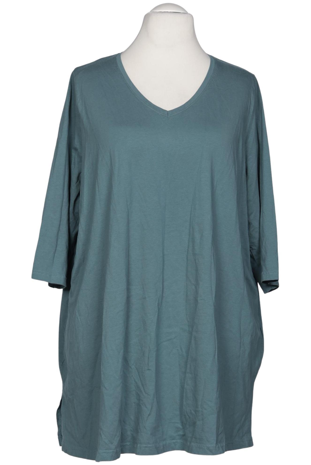 

Ulla Popken Damen Langarmshirt, türkis, Gr. 54