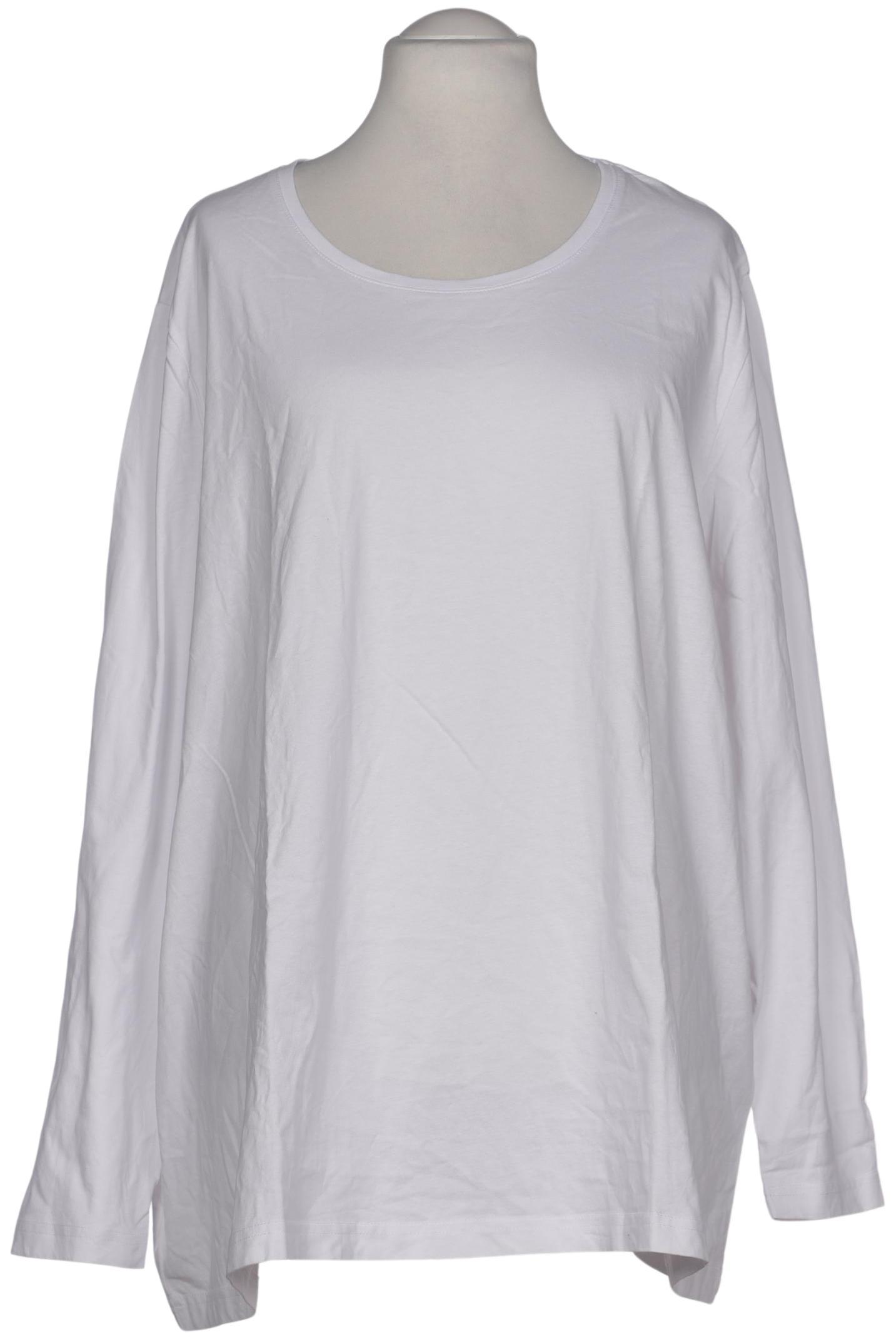 

Ulla Popken Damen Langarmshirt, weiß, Gr. 58