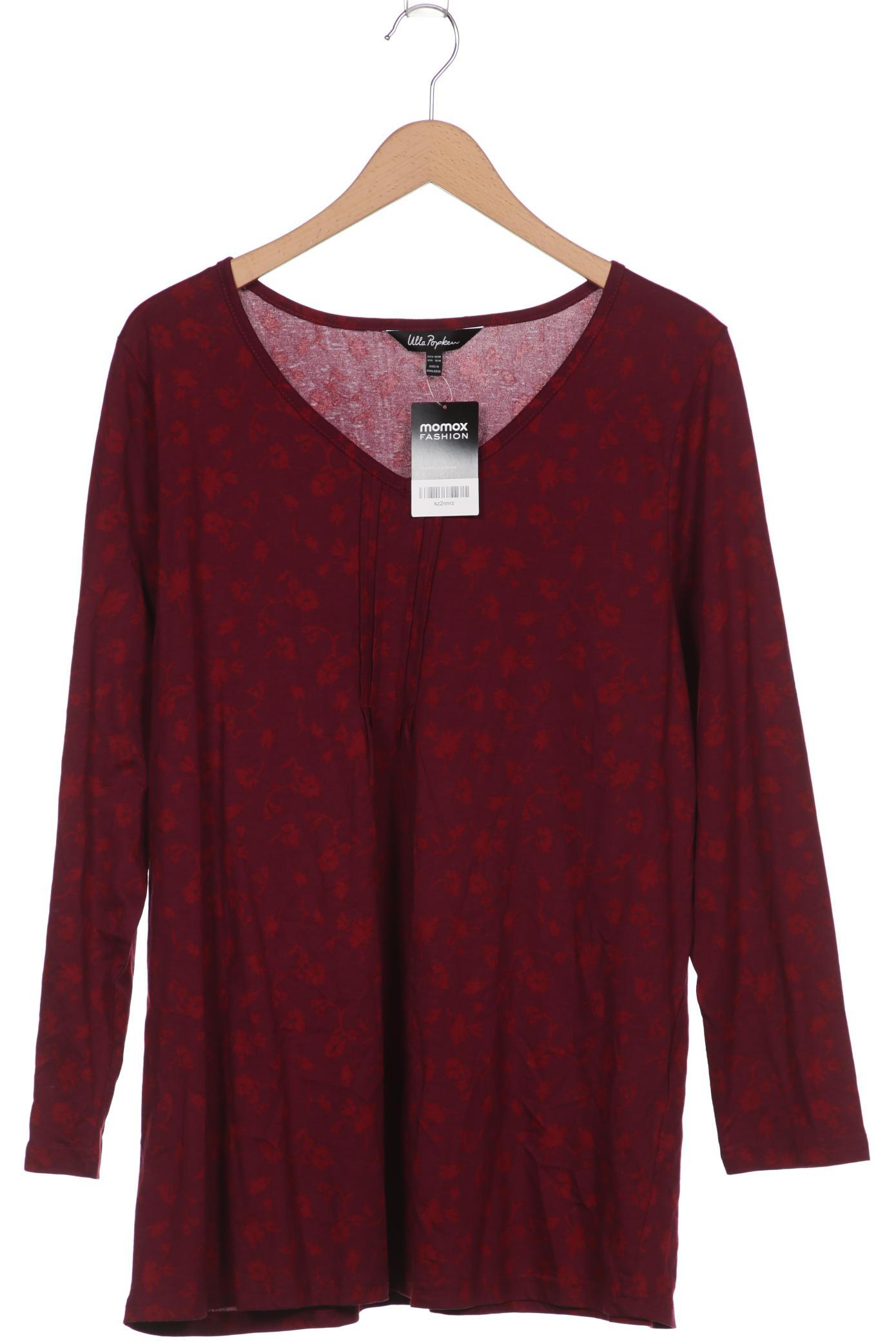 

Ulla Popken Damen Langarmshirt, bordeaux