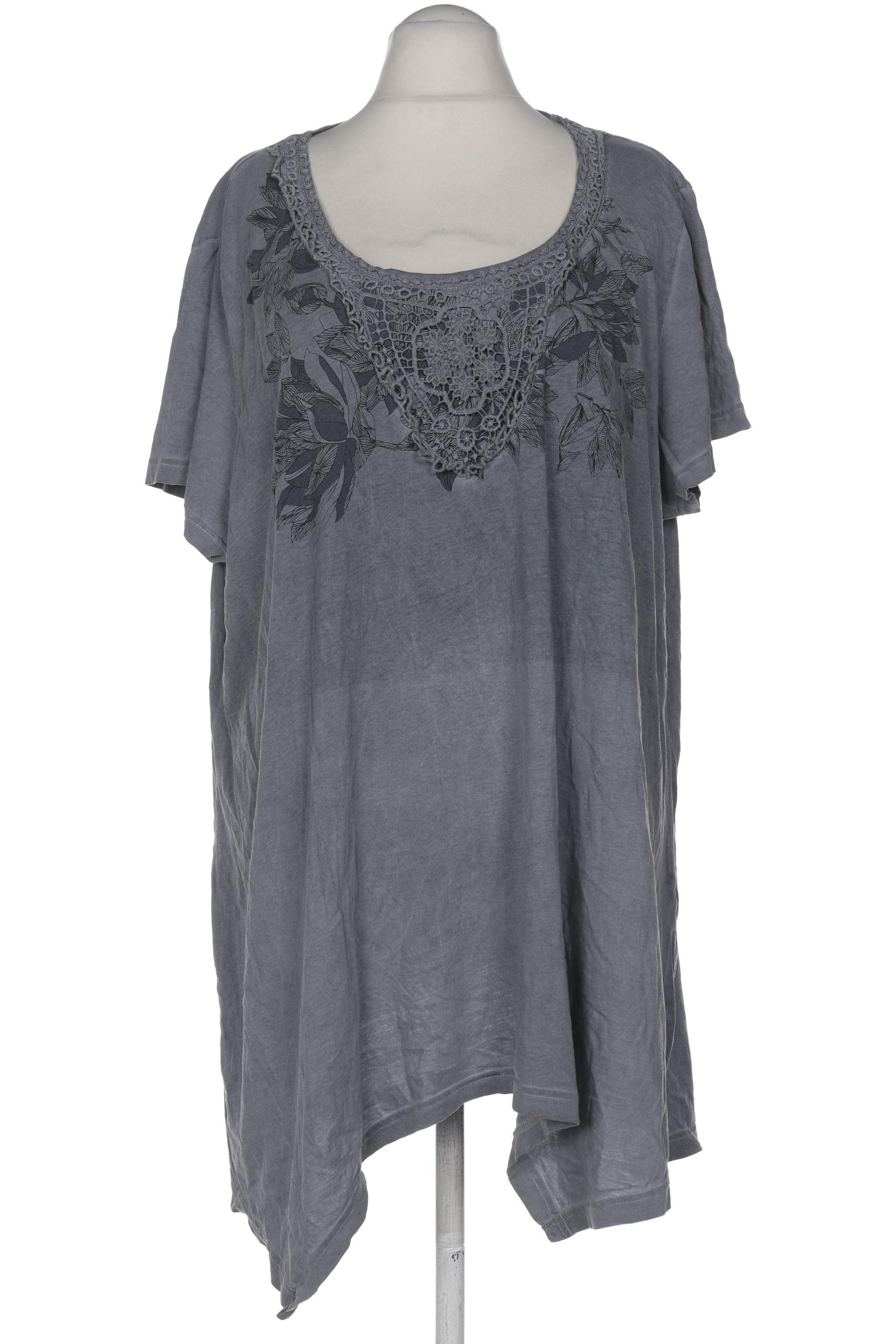 

Ulla Popken Damen T-Shirt, blau, Gr. 58