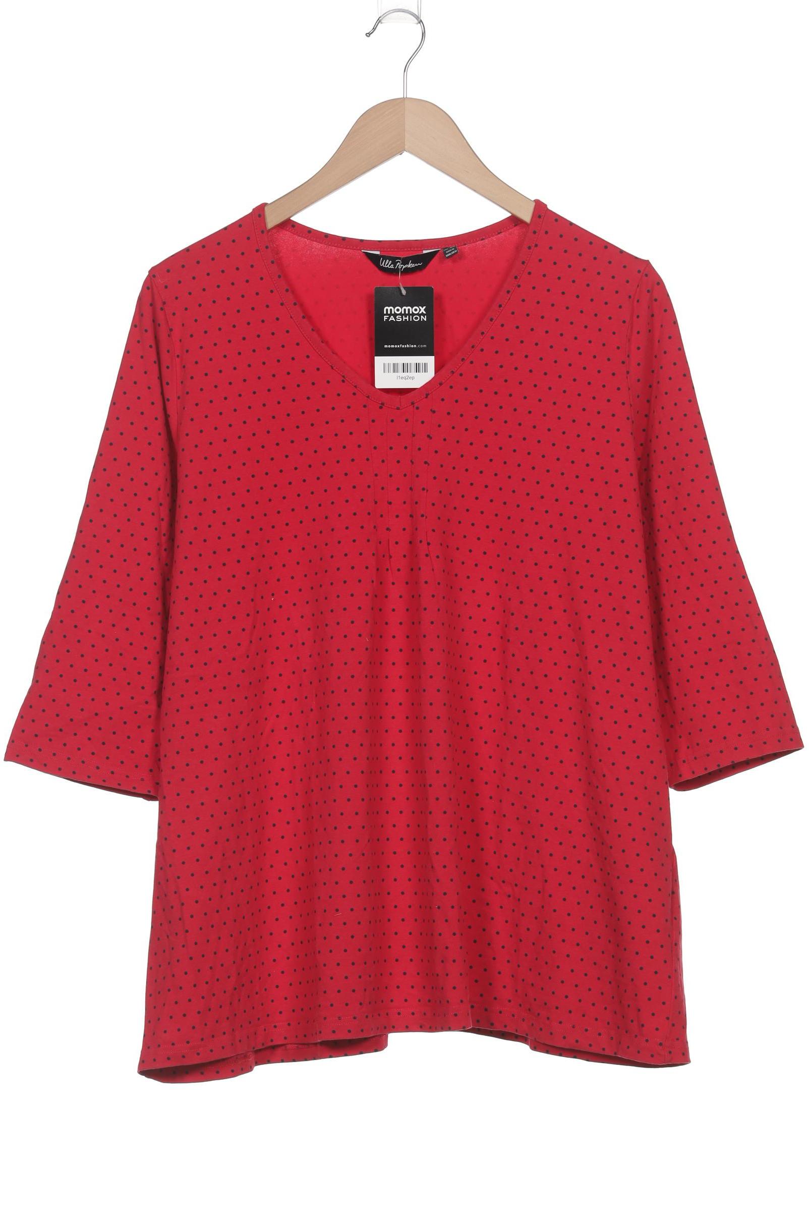 

Ulla Popken Damen Langarmshirt, rot, Gr. 46