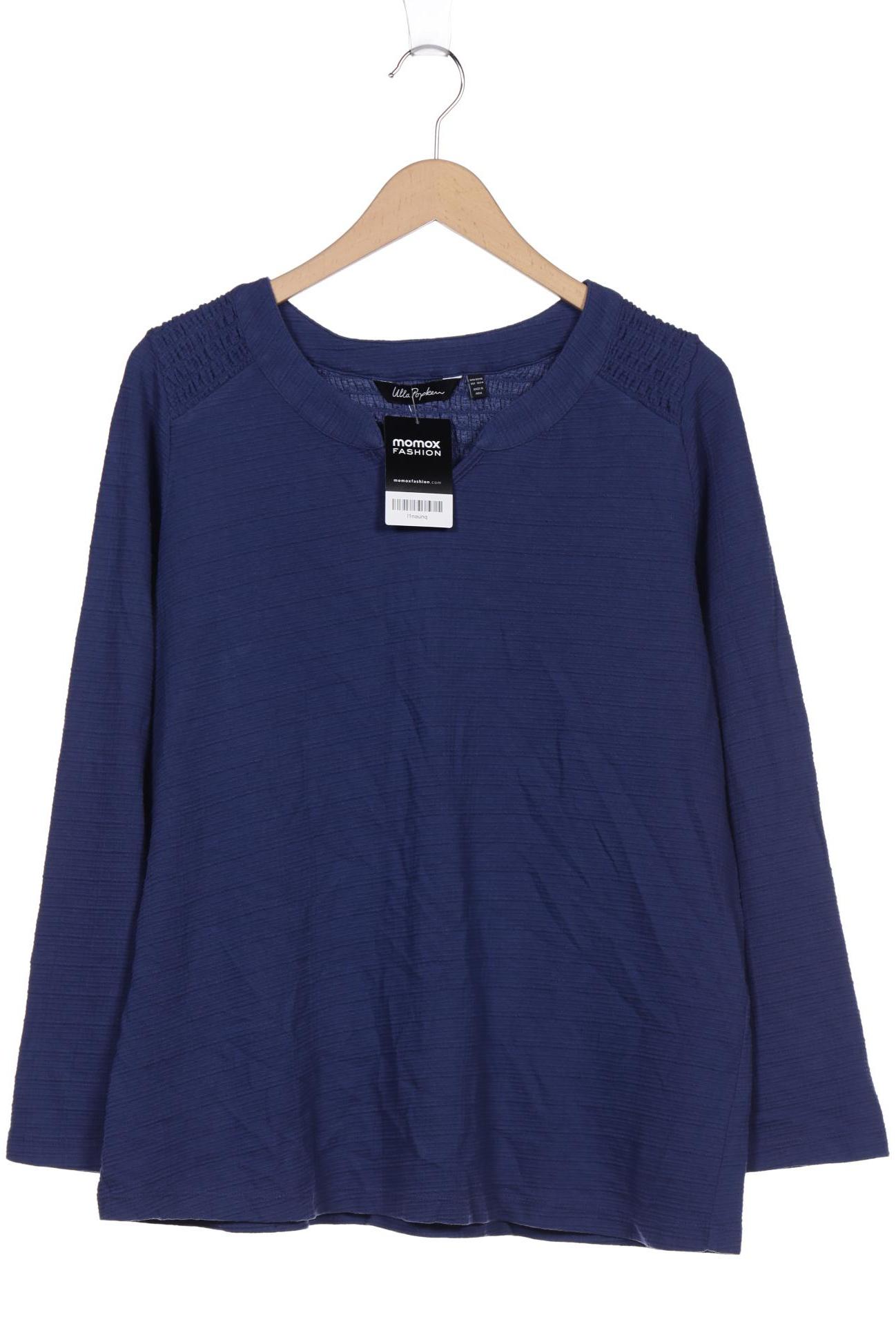 

Ulla Popken Damen Langarmshirt, blau
