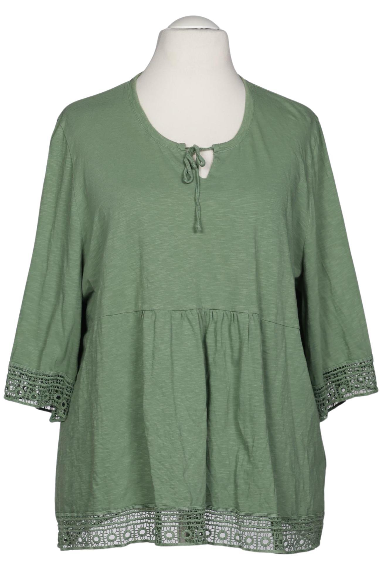 

Ulla Popken Damen Langarmshirt, grün, Gr. 54