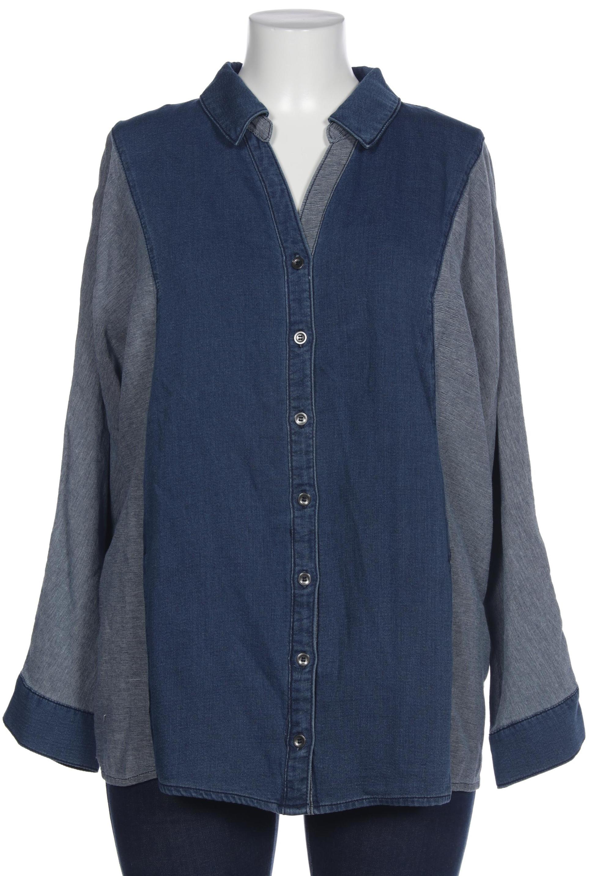 

Ulla Popken Damen Bluse, blau, Gr. 50