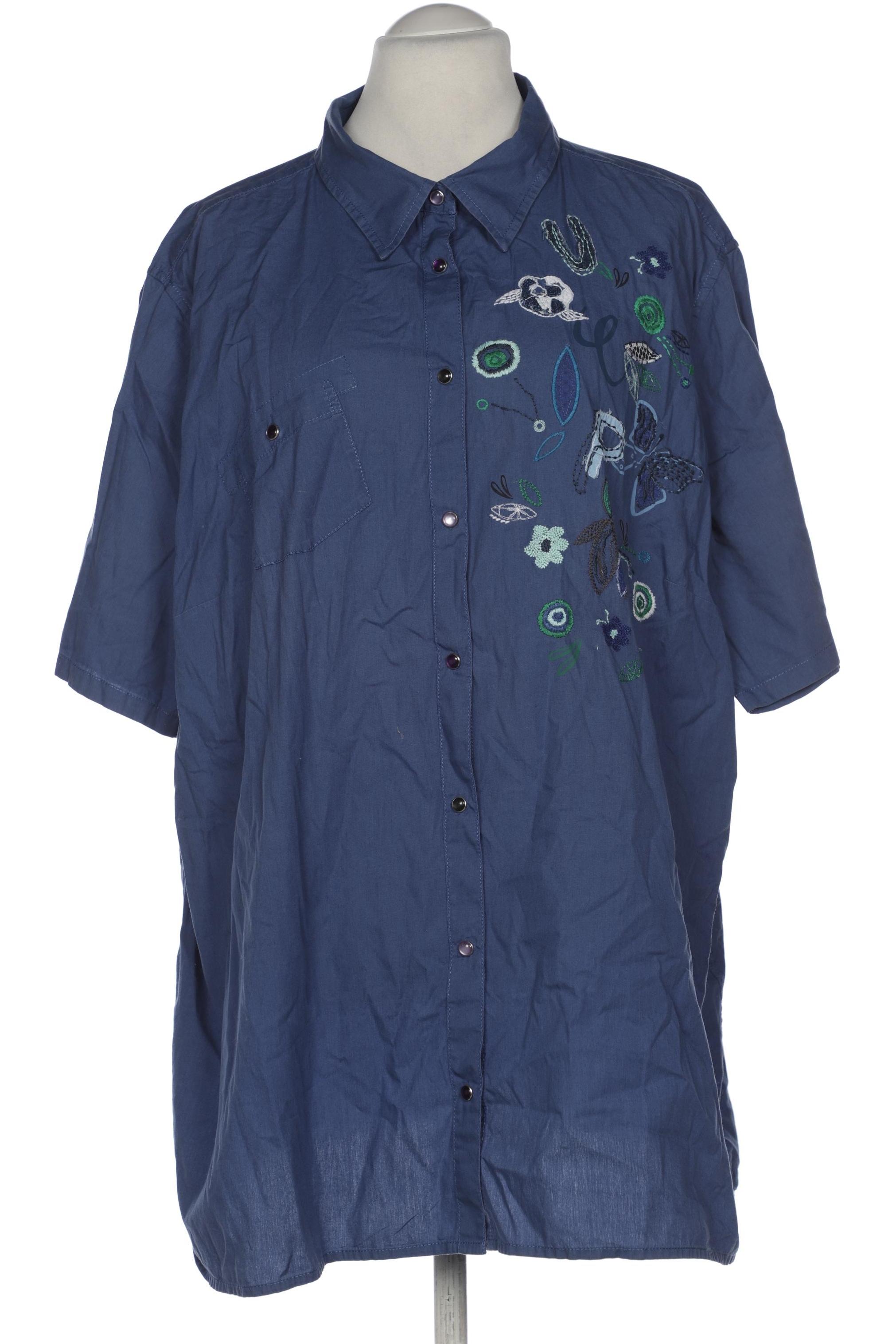 

Ulla Popken Damen Bluse, blau, Gr. 54