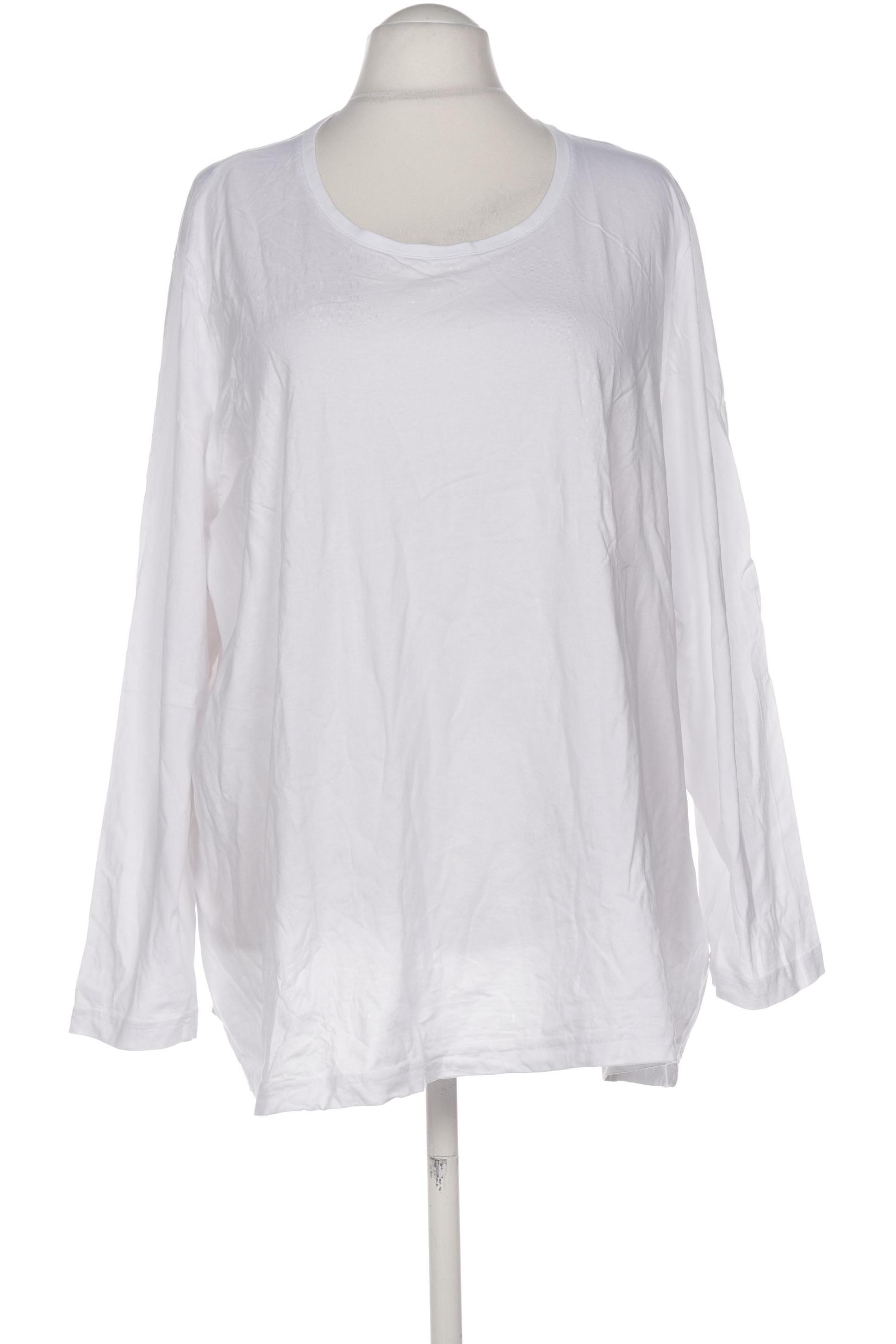 

Ulla Popken Damen Langarmshirt, weiß, Gr. 58