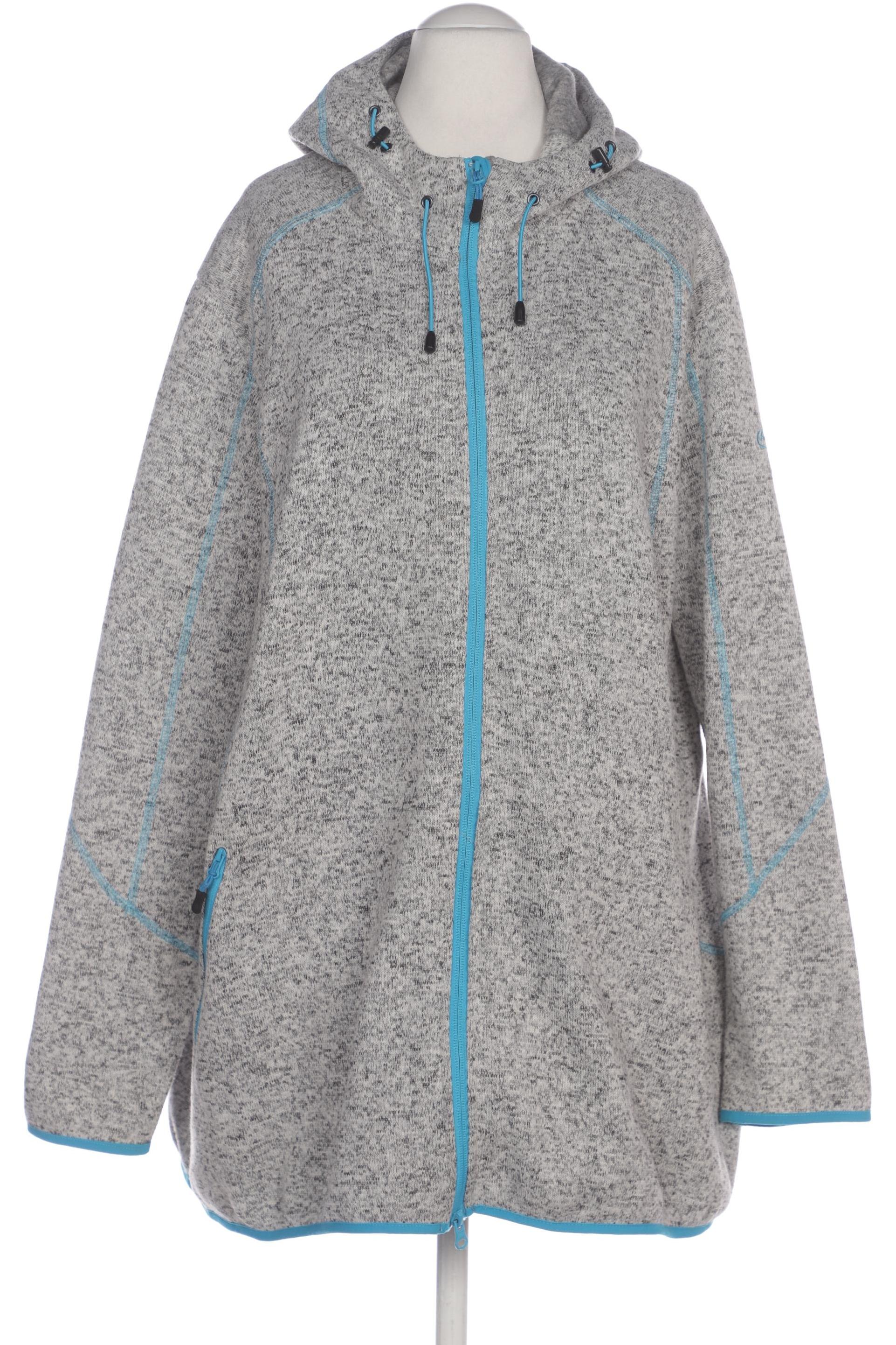 

Ulla Popken Damen Kapuzenpullover, grau, Gr. 52