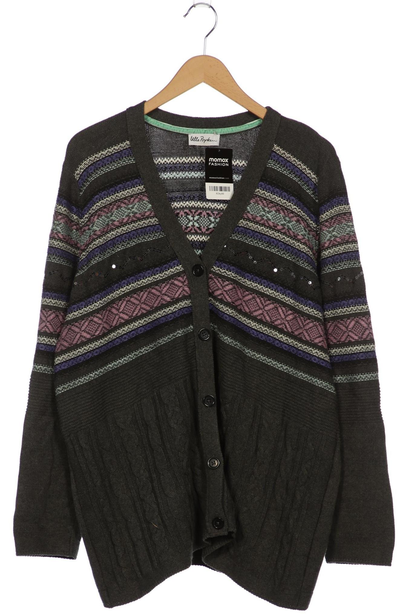 

Ulla Popken Damen Strickjacke, grau, Gr. 50