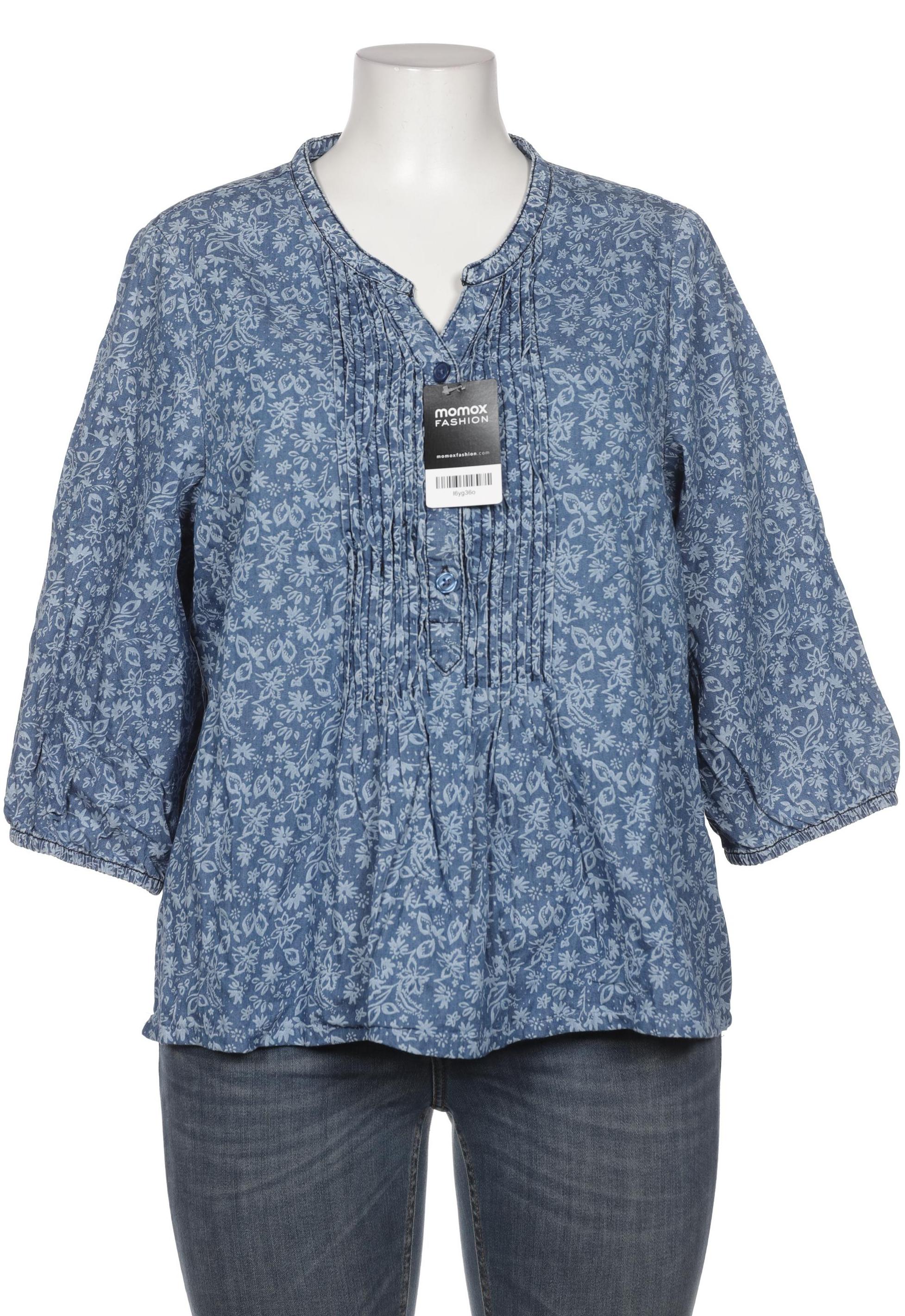 

Ulla Popken Damen Bluse, blau, Gr. 46