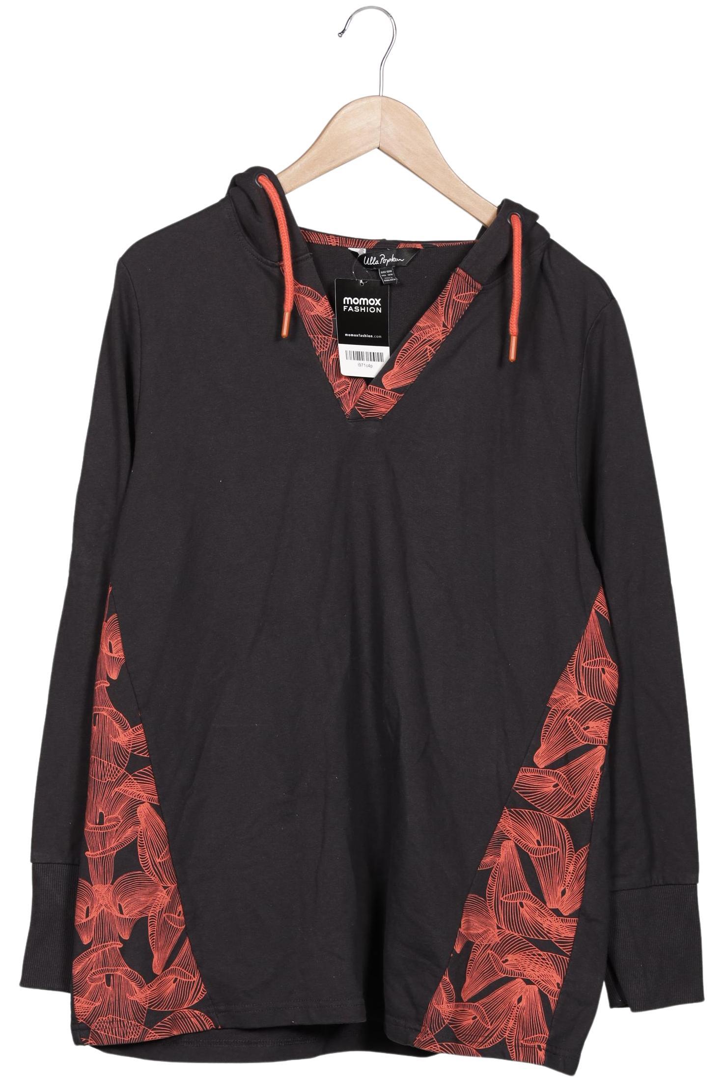 

Ulla Popken Damen Kapuzenpullover, schwarz, Gr. 42