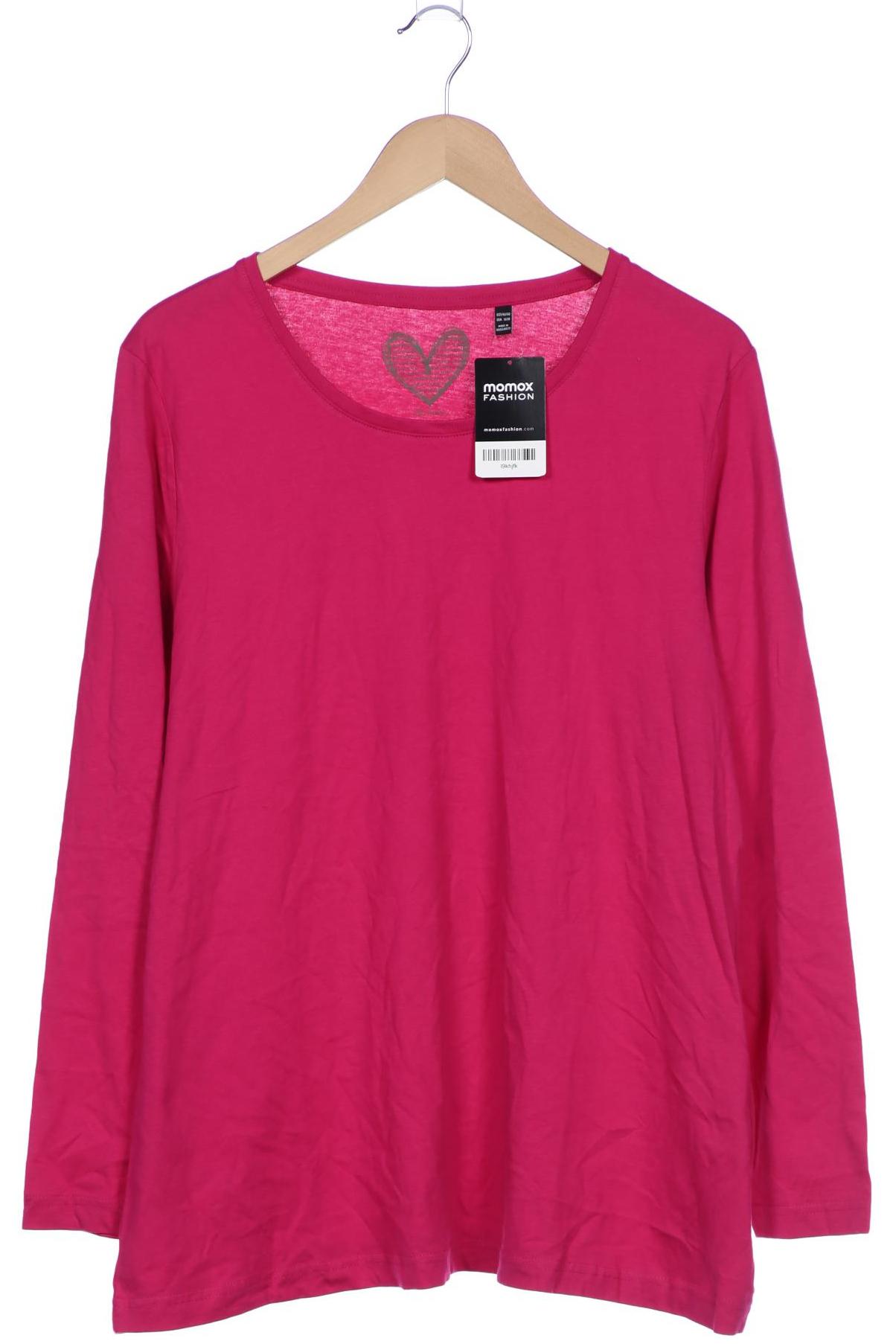 

Ulla Popken Damen Langarmshirt, pink, Gr. 46