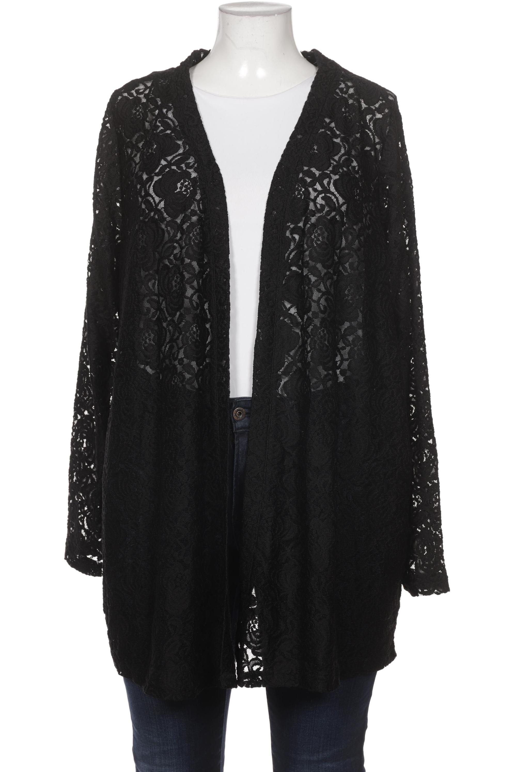 

Ulla Popken Damen Strickjacke, schwarz, Gr. 46