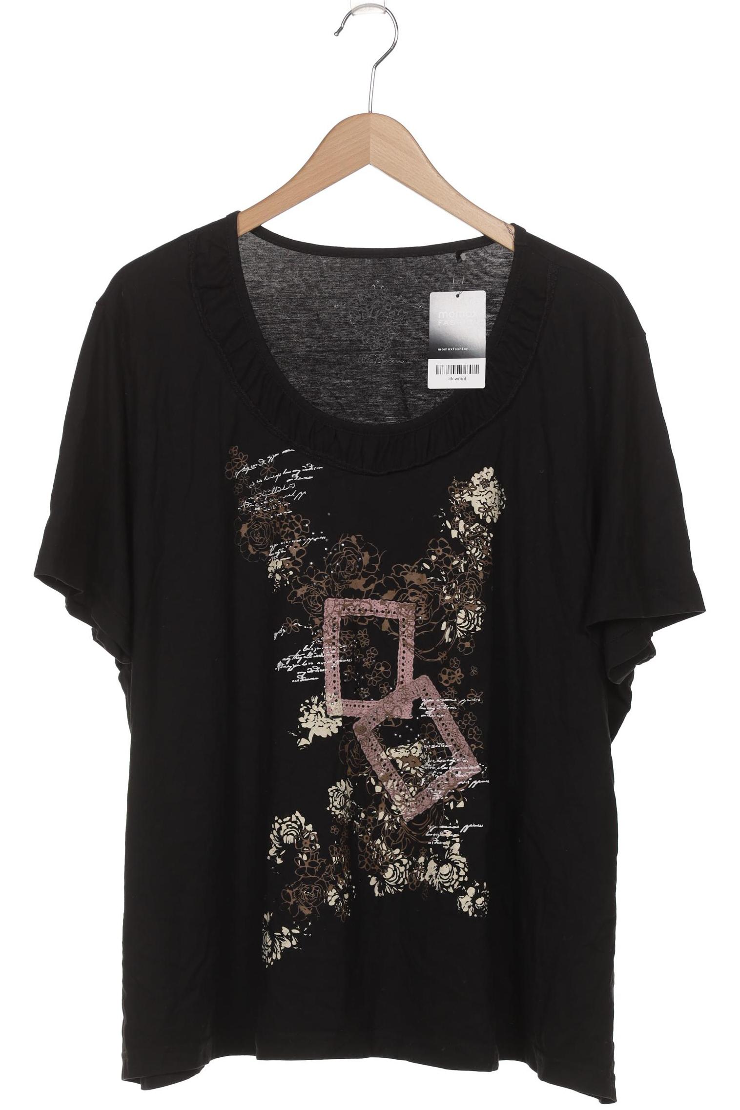 

Ulla Popken Damen T-Shirt, schwarz, Gr. 58