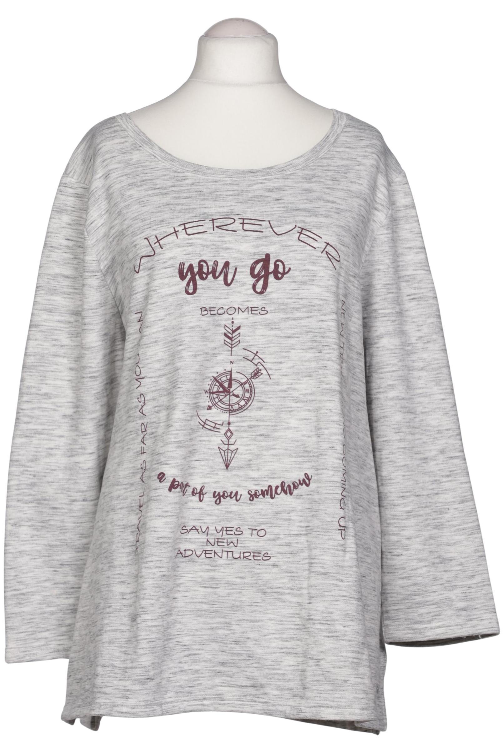 

Ulla Popken Damen Sweatshirt, grau, Gr. 54