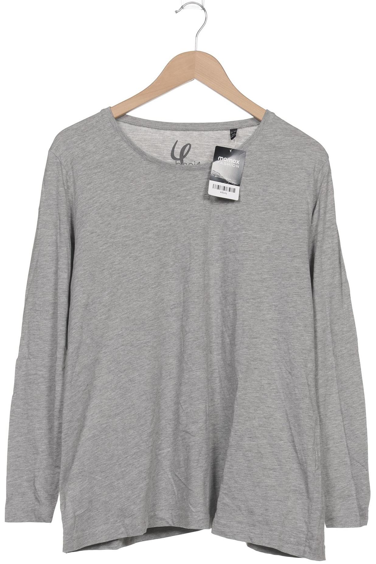 

Ulla Popken Damen Langarmshirt, grau, Gr. 46