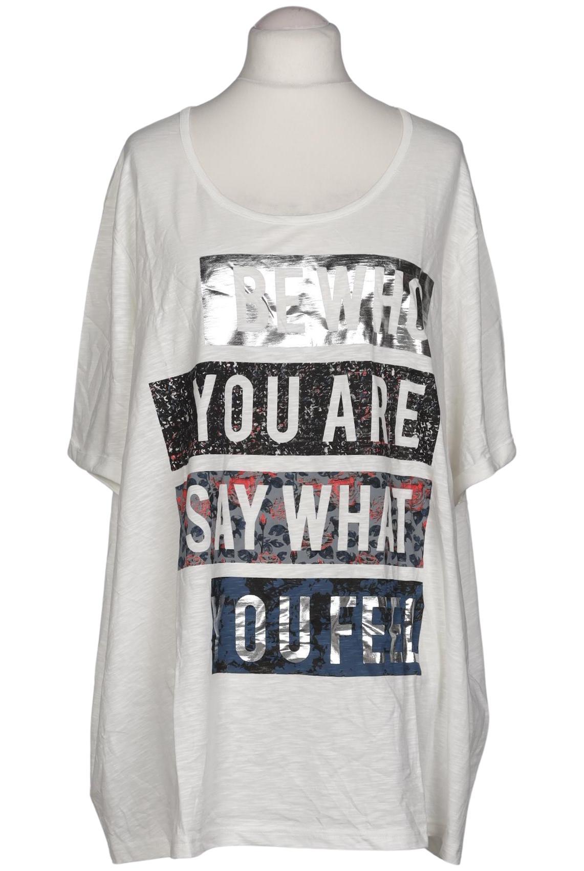 

Ulla Popken Damen T-Shirt, weiß, Gr. 58