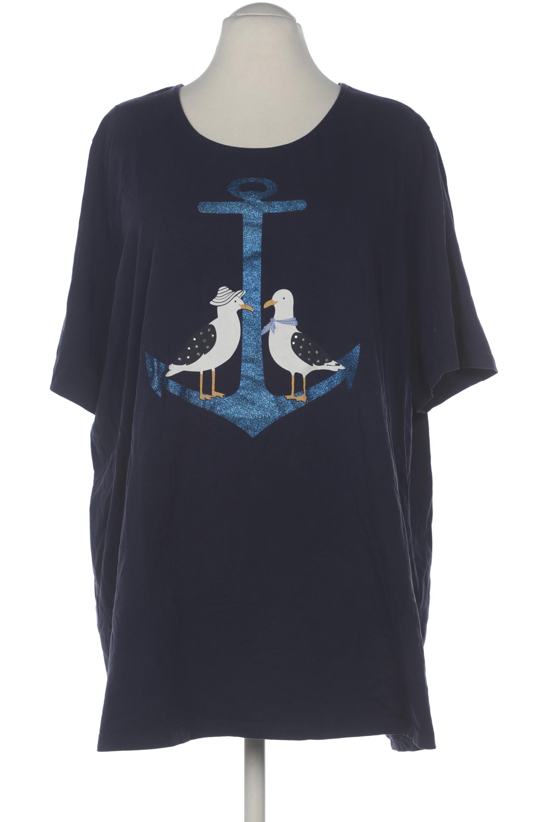 

Ulla Popken Damen T-Shirt, marineblau, Gr. 58