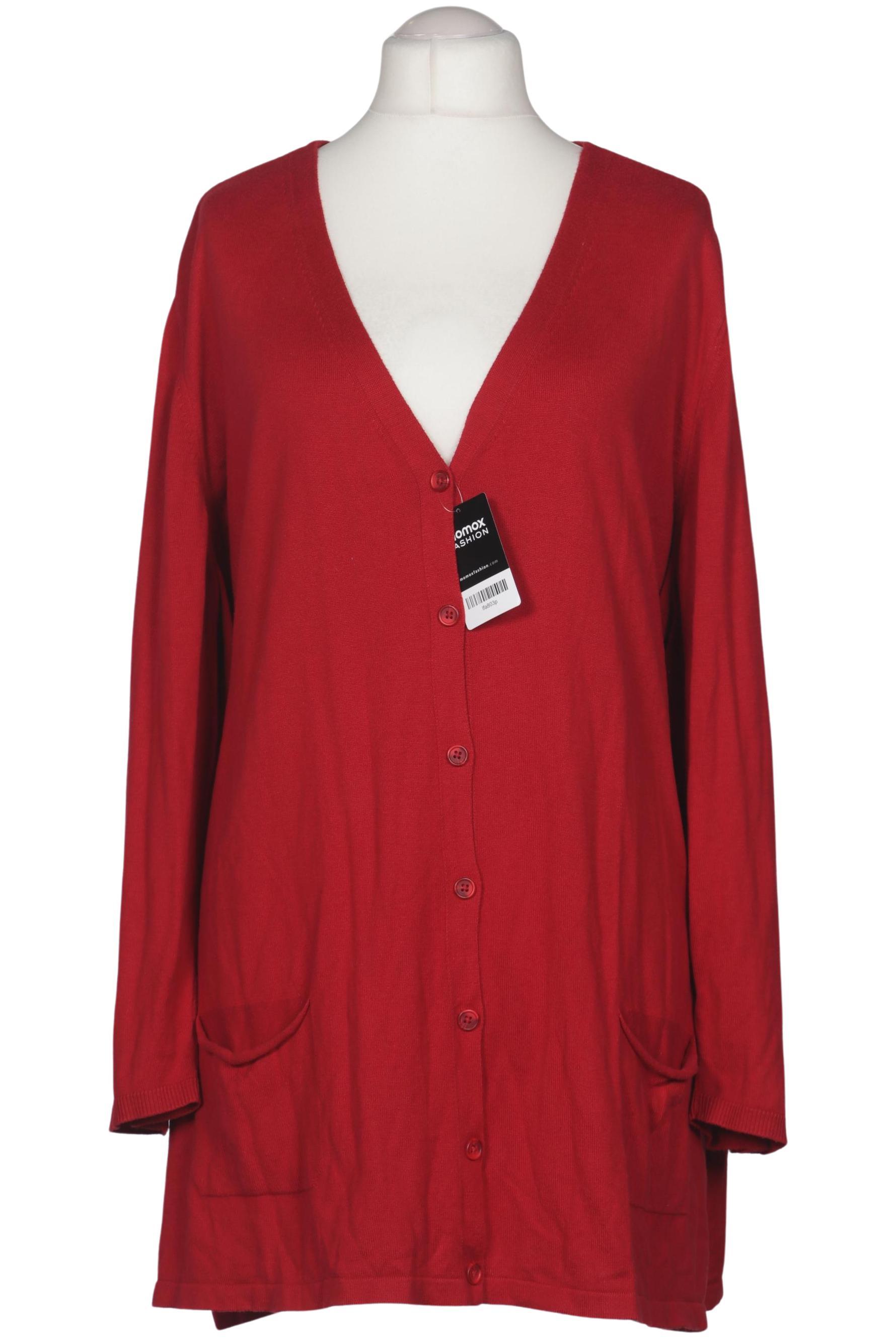 

Ulla Popken Damen Strickjacke, rot, Gr. 58