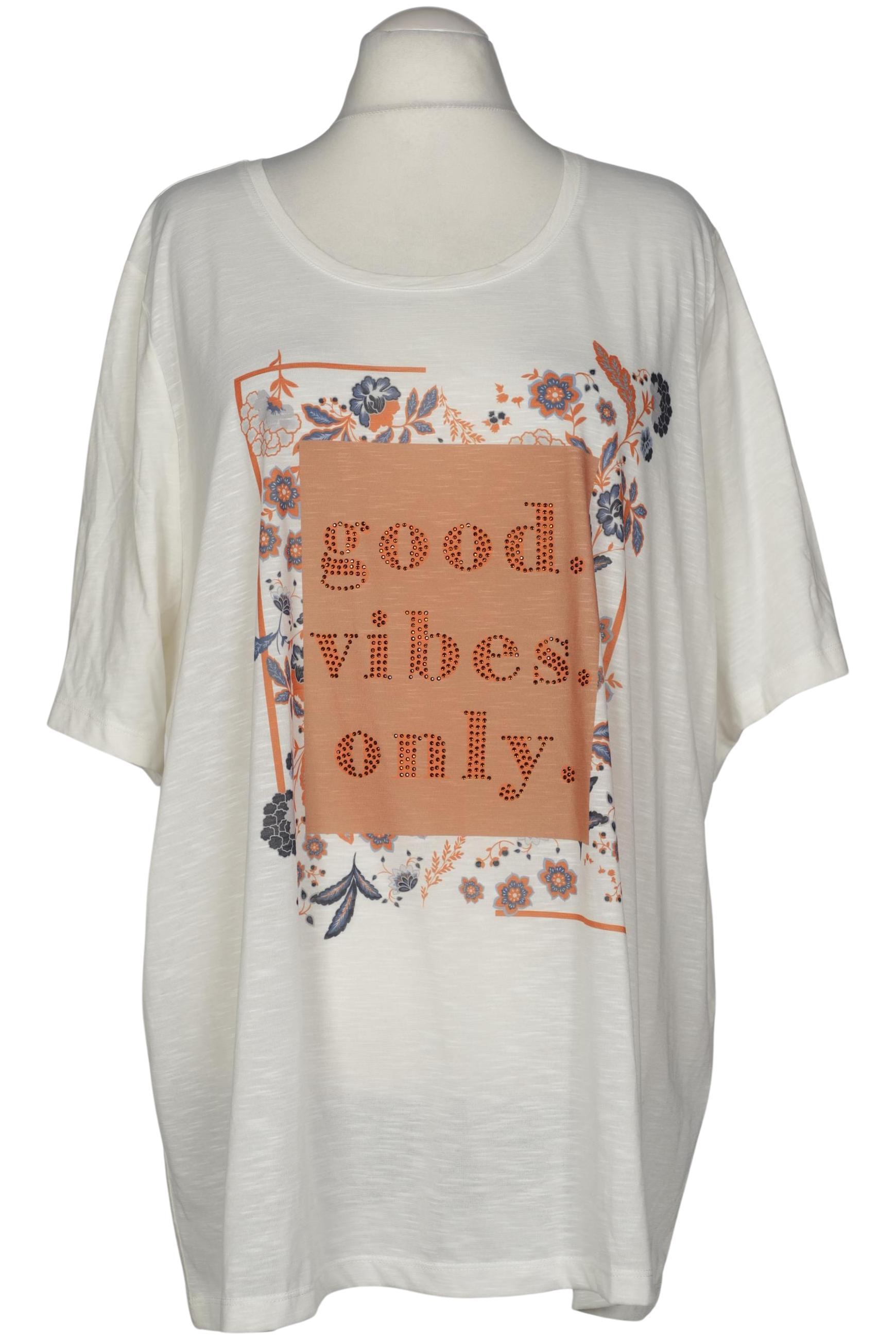 

Ulla Popken Damen T-Shirt, weiß, Gr. 54