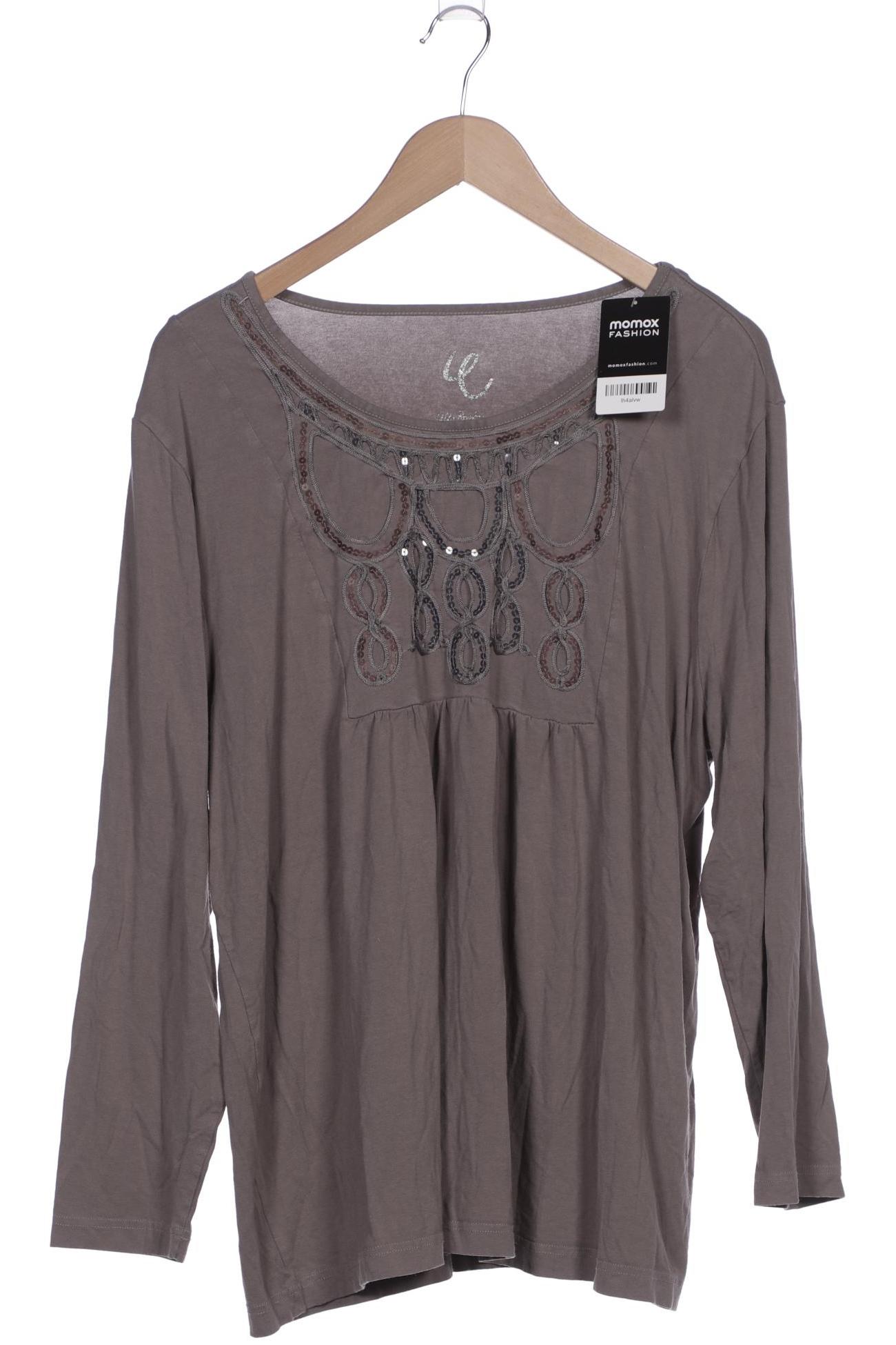 

Ulla Popken Damen Langarmshirt, grau, Gr. 50