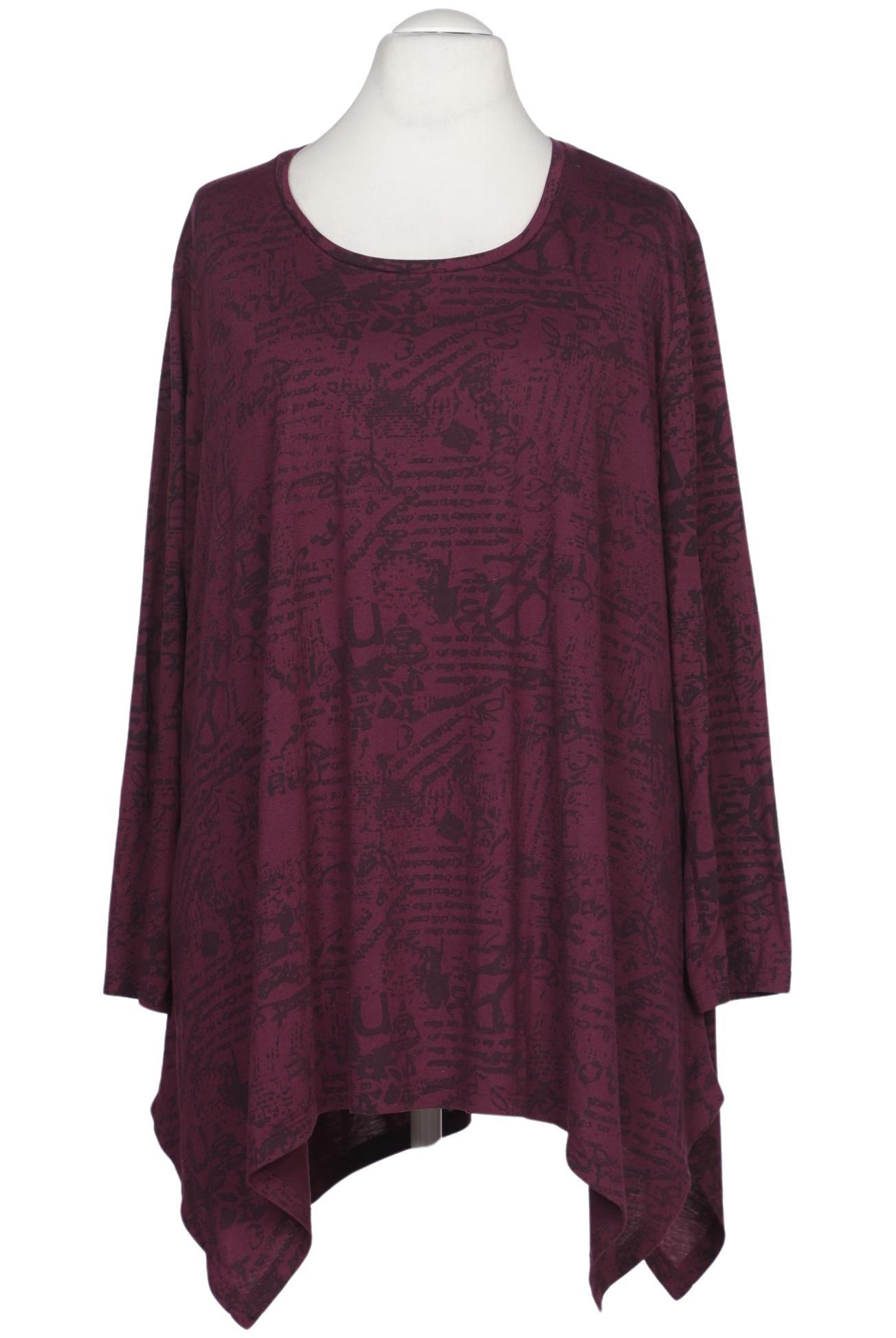 

Ulla Popken Damen Langarmshirt, bordeaux, Gr. 58