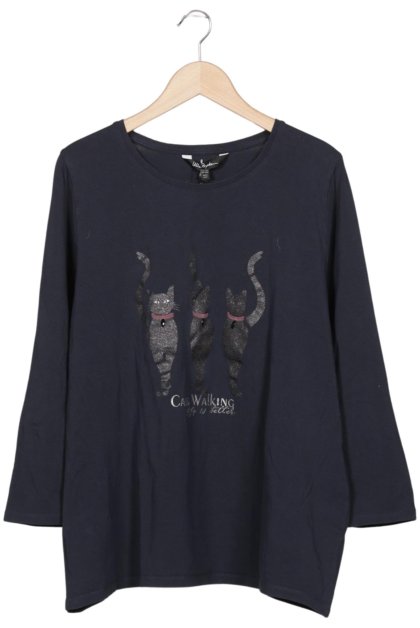 

Ulla Popken Damen Langarmshirt, marineblau, Gr. 50