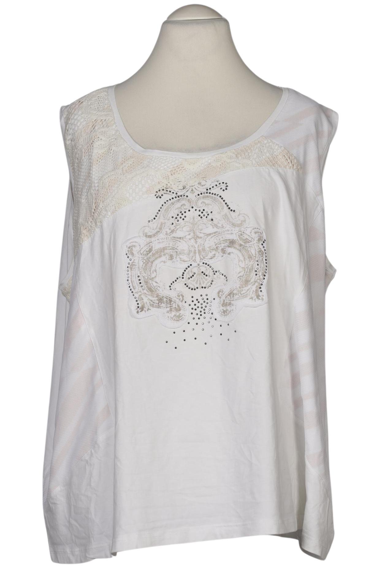 

Ulla Popken Damen Top, weiß, Gr. 58
