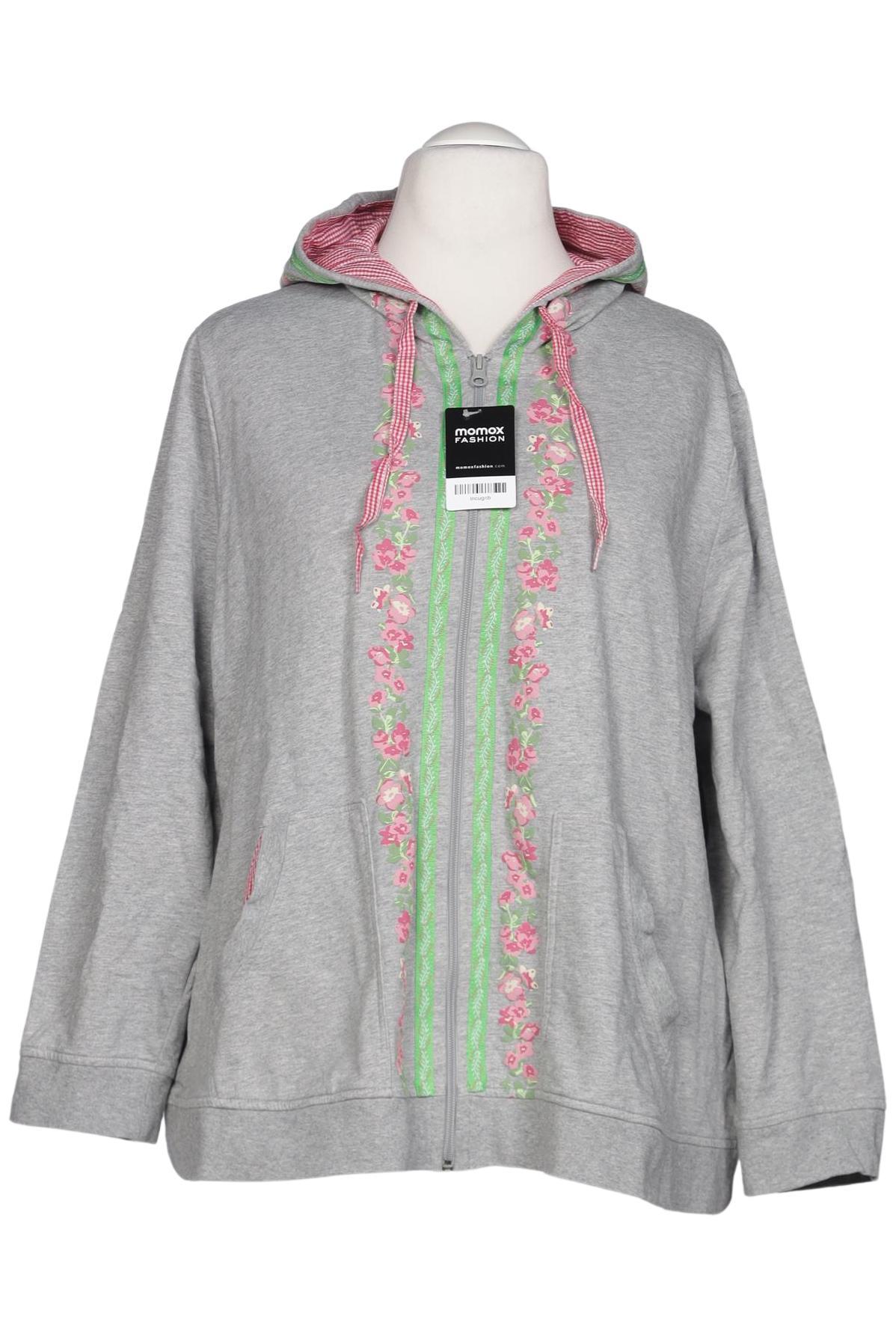 

Ulla Popken Damen Kapuzenpullover, grau, Gr. 54