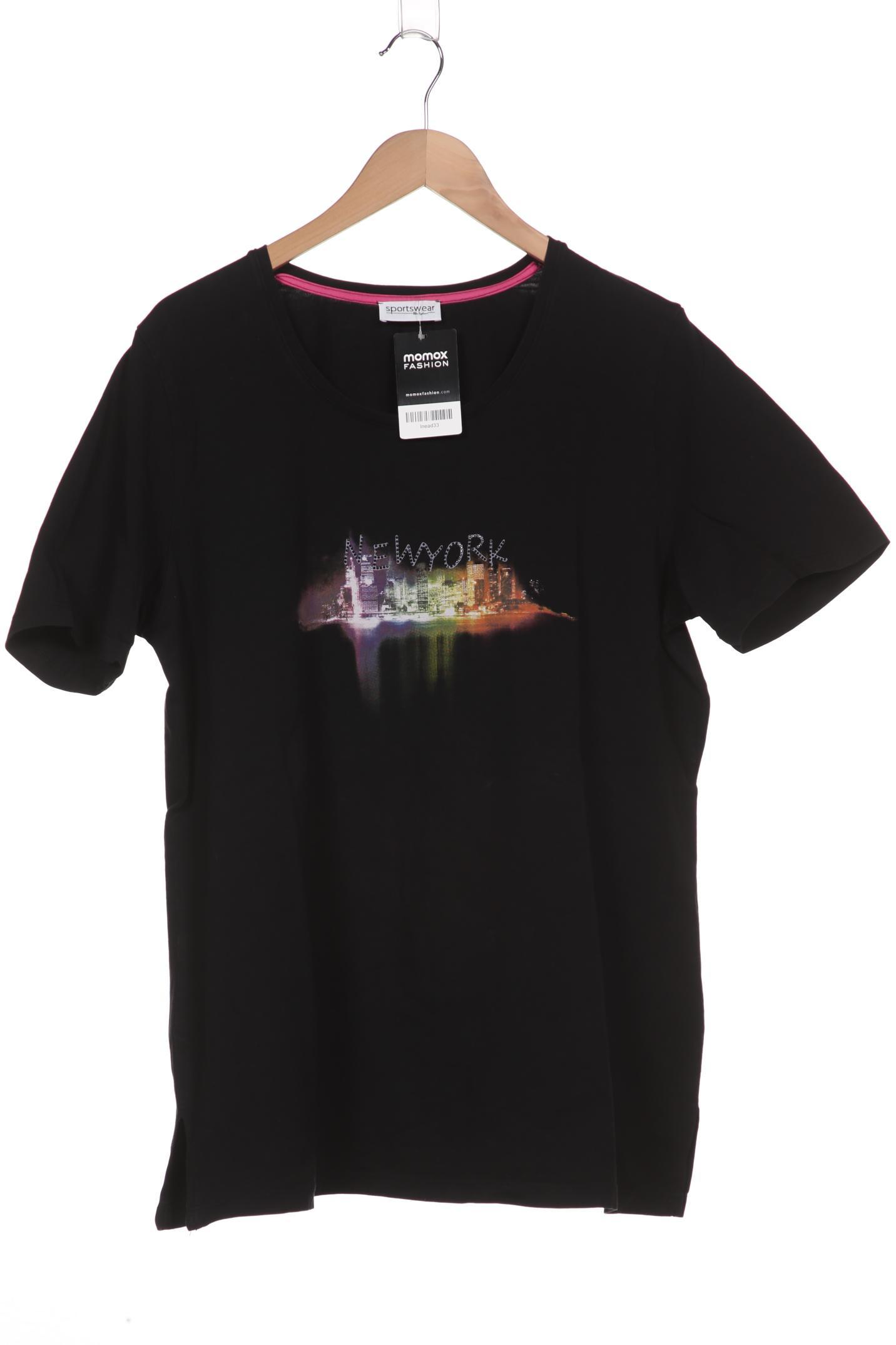 

Ulla Popken Damen T-Shirt, schwarz, Gr. 46